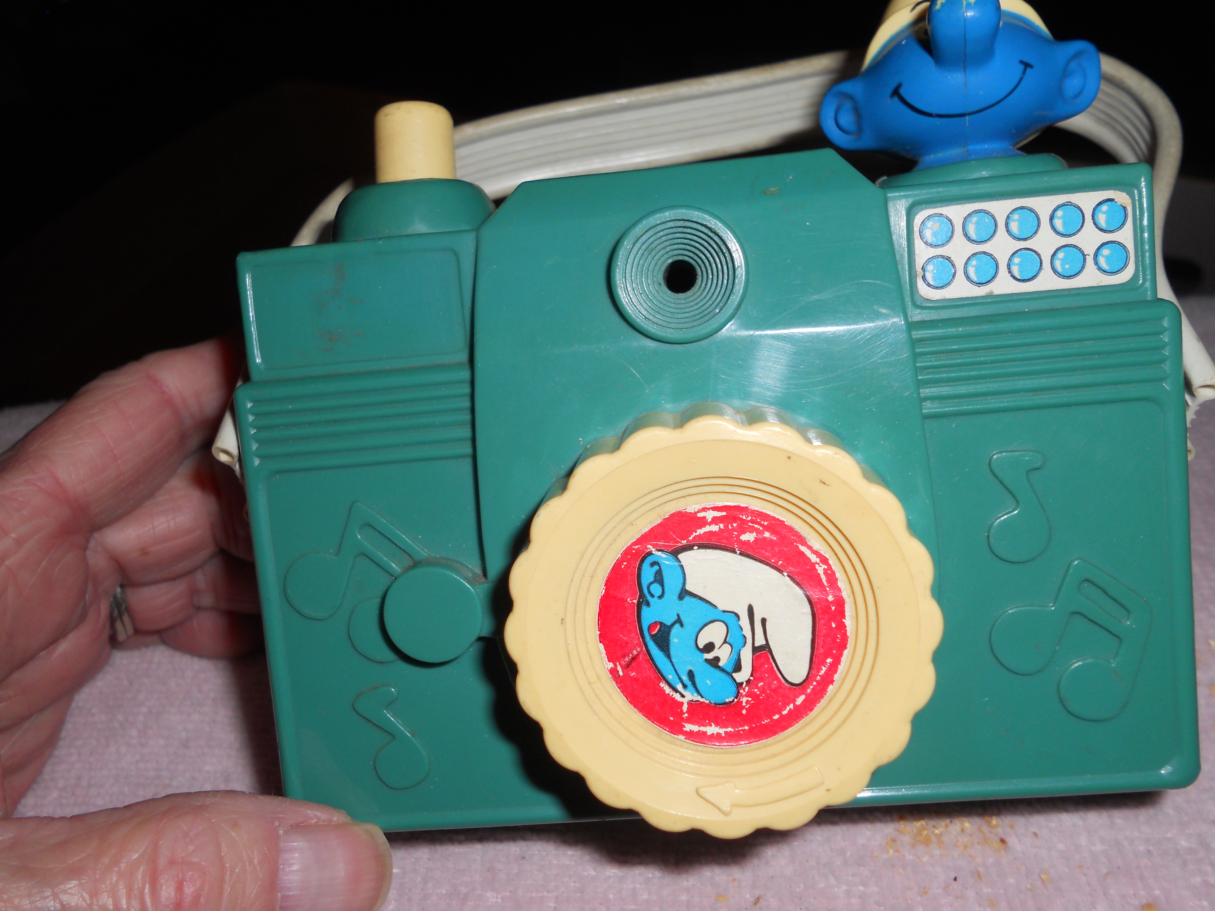 Smurfs Musical Camera Peyo 1982