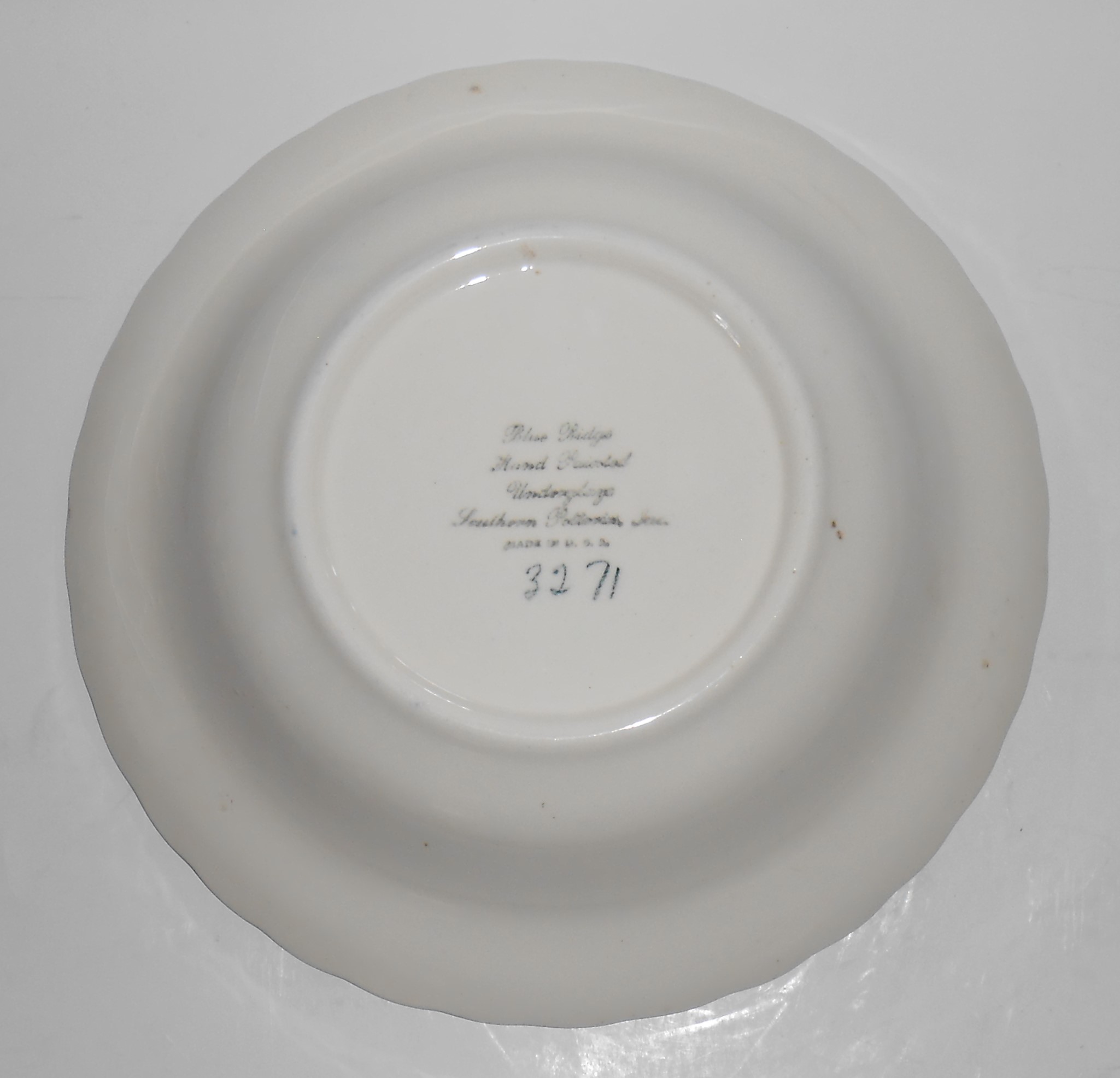Blue Ridge Pottery Barbara Blue Vegetable Bowl