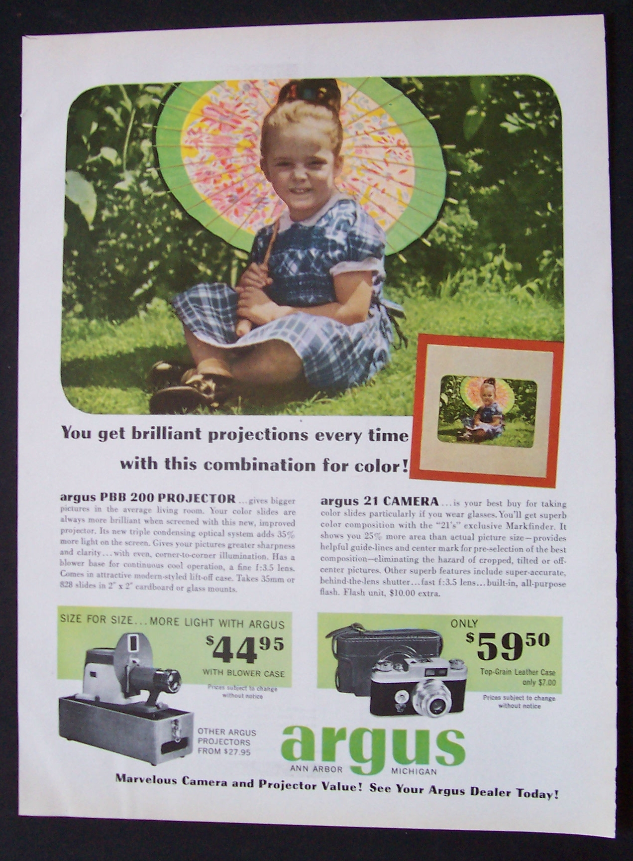 1951 Argus Projector & Camera