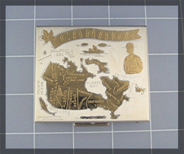 Powder Compact, Souvenier of Canada
