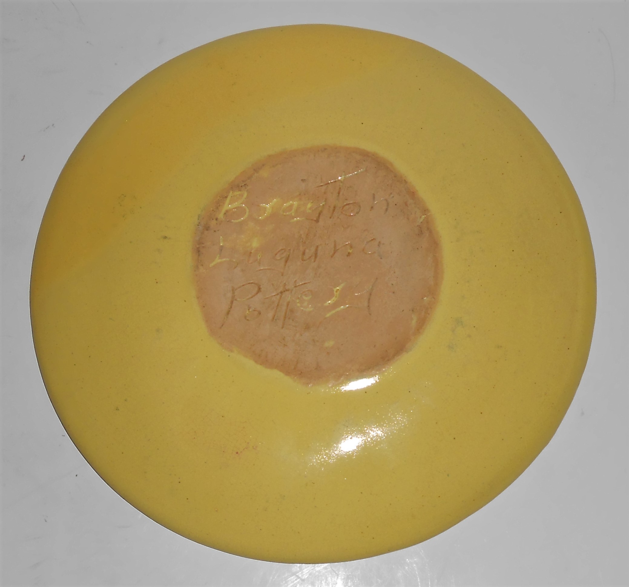Brayton Laguna Pottery Early Yellow 7.25'' Plate