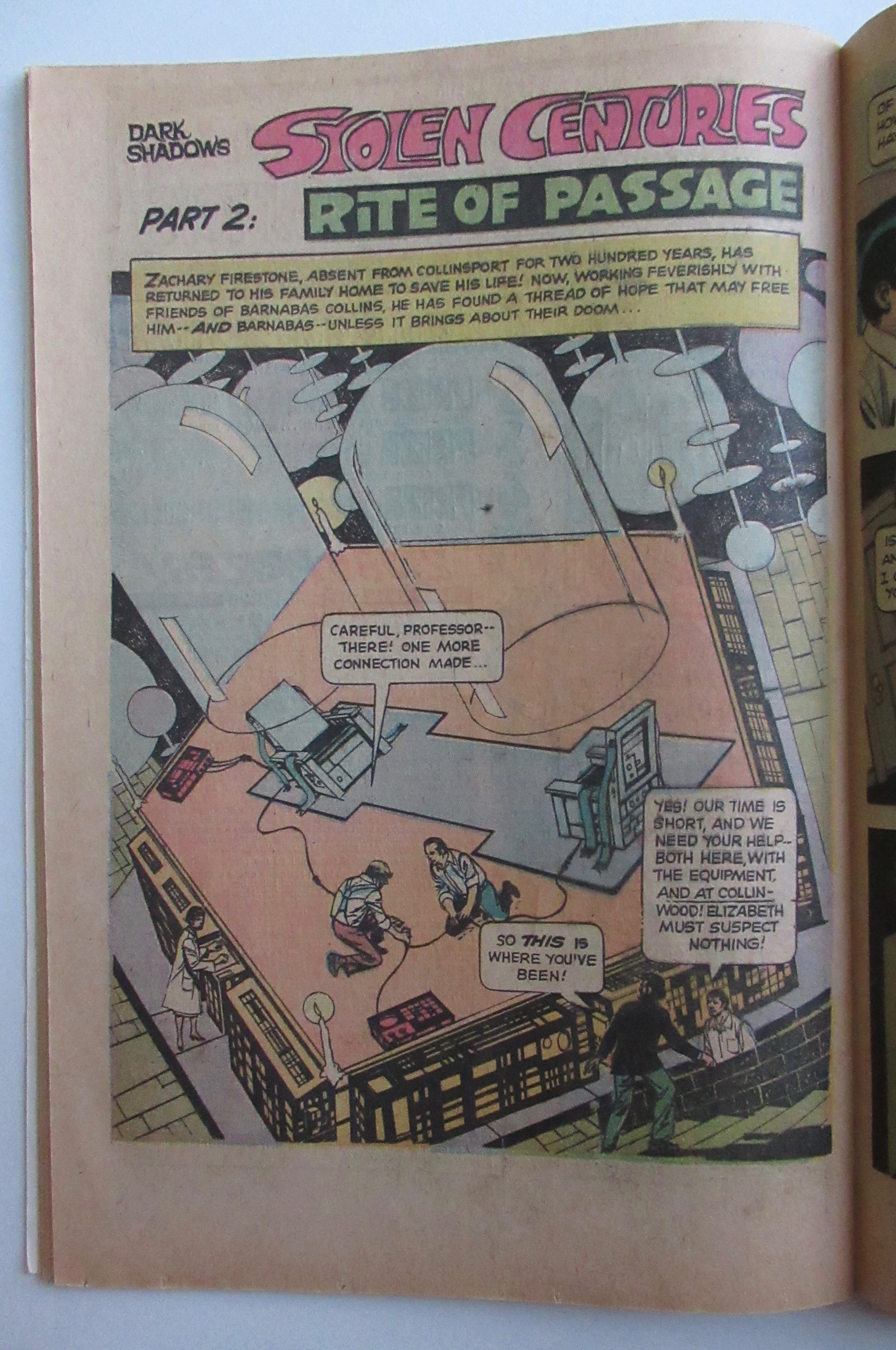 Dark Shadows Comic December 1974 Stolen Centuries