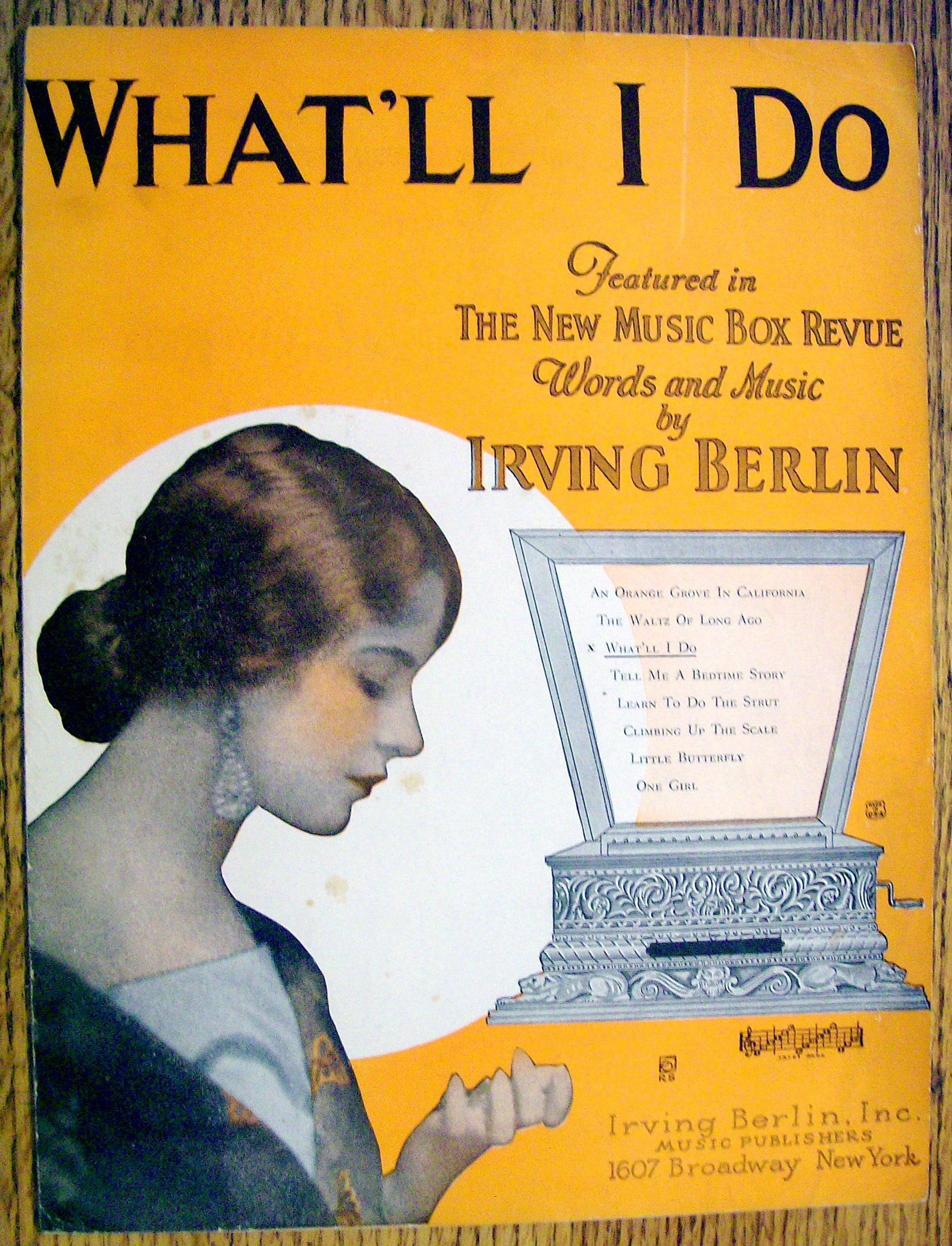 Sheet Music For 1924 What'll I Do