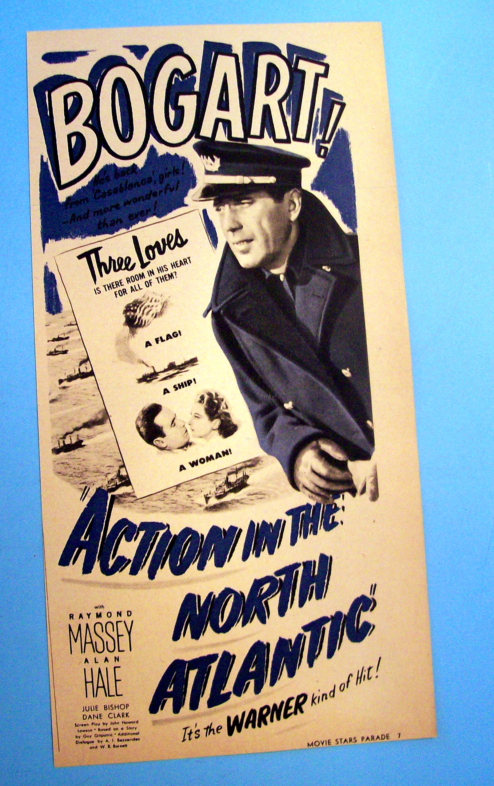 Vintage Ad: 1942 Action In The North Atlantic w/Bogart