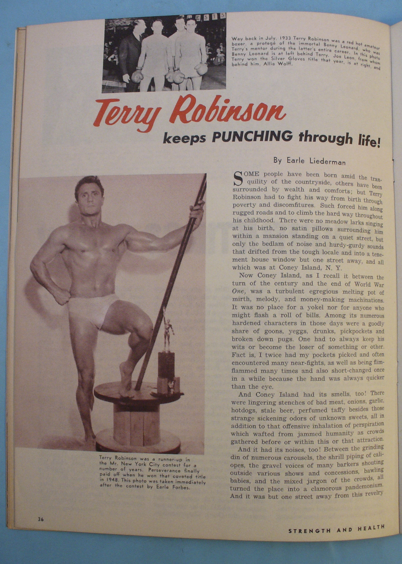 Strength & Health Magazine, August 1959 Terry Robinson