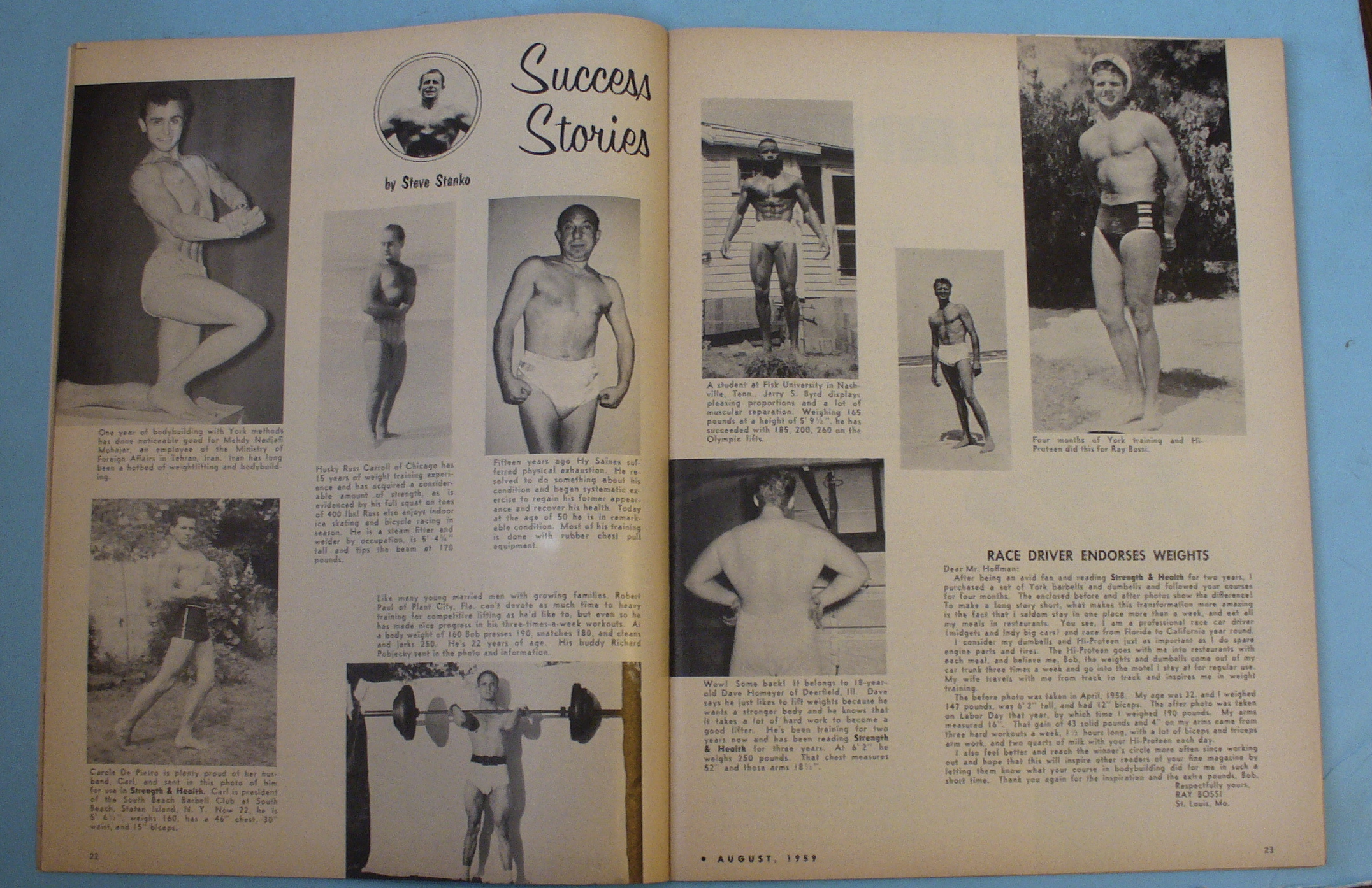 Strength & Health Magazine, August 1959 Terry Robinson