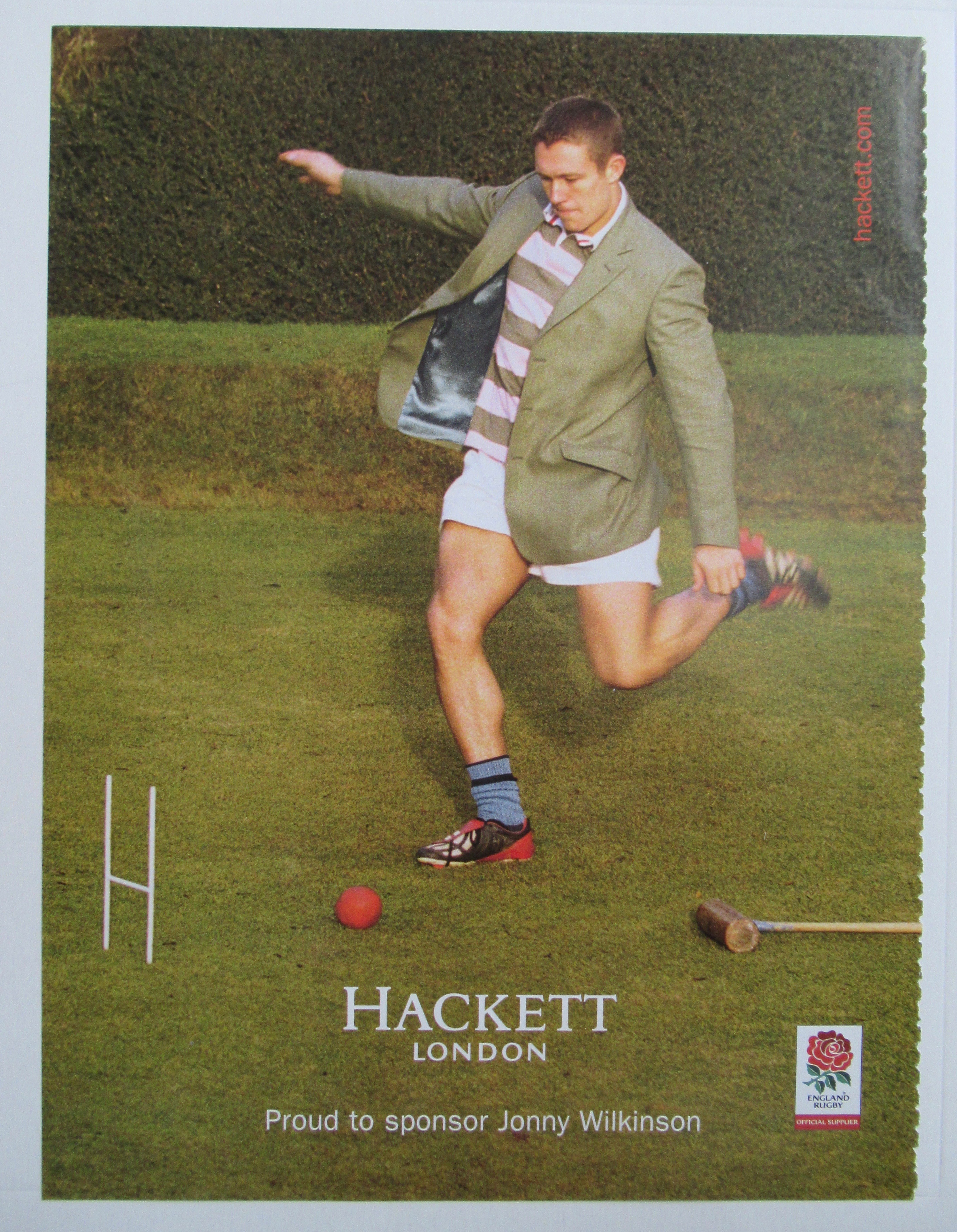 2004 Hackett London Menswear with Jonny Wilkinson