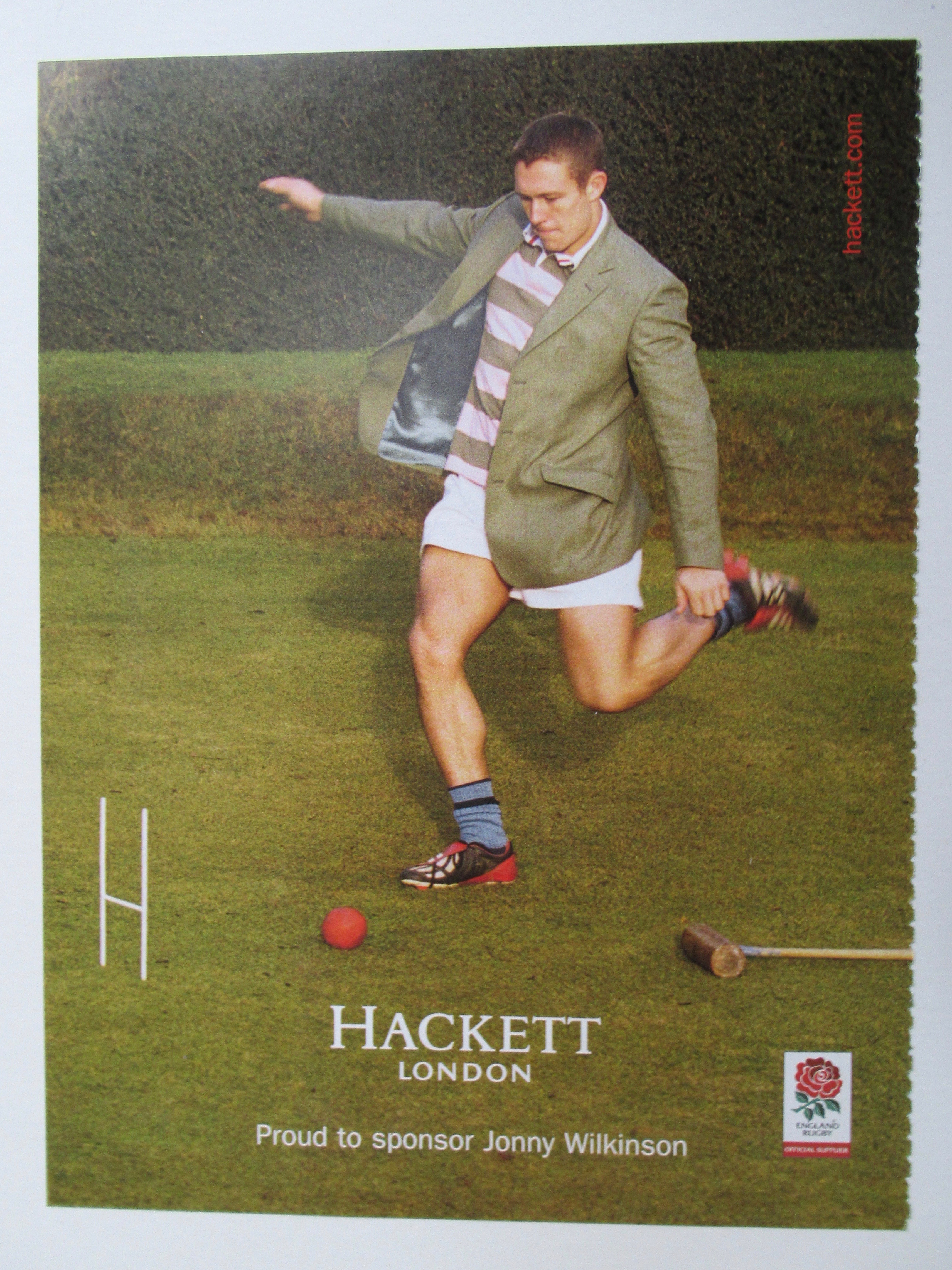 2004 Hackett London Menswear with Jonny Wilkinson