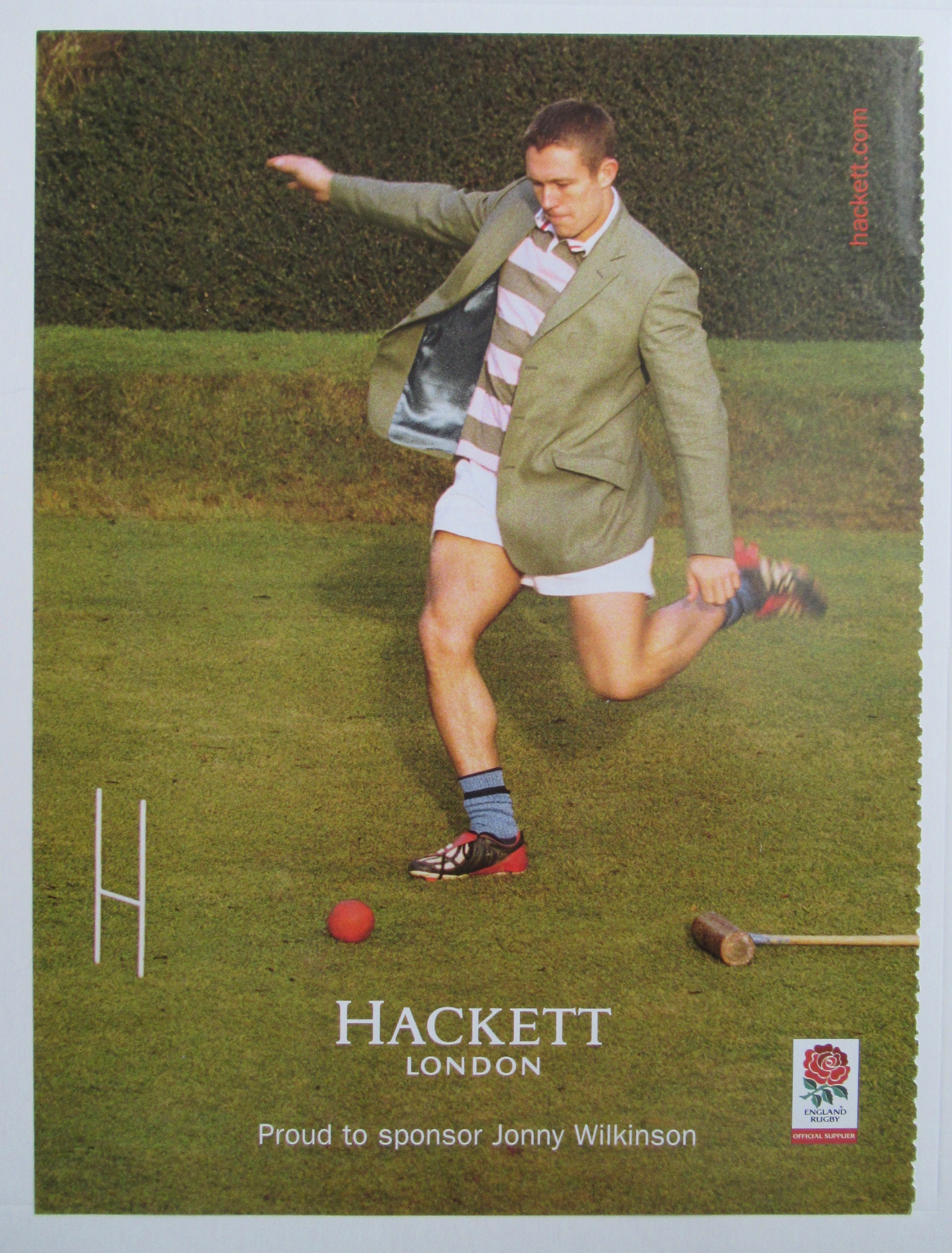 2004 Hackett London Menswear with Jonny Wilkinson