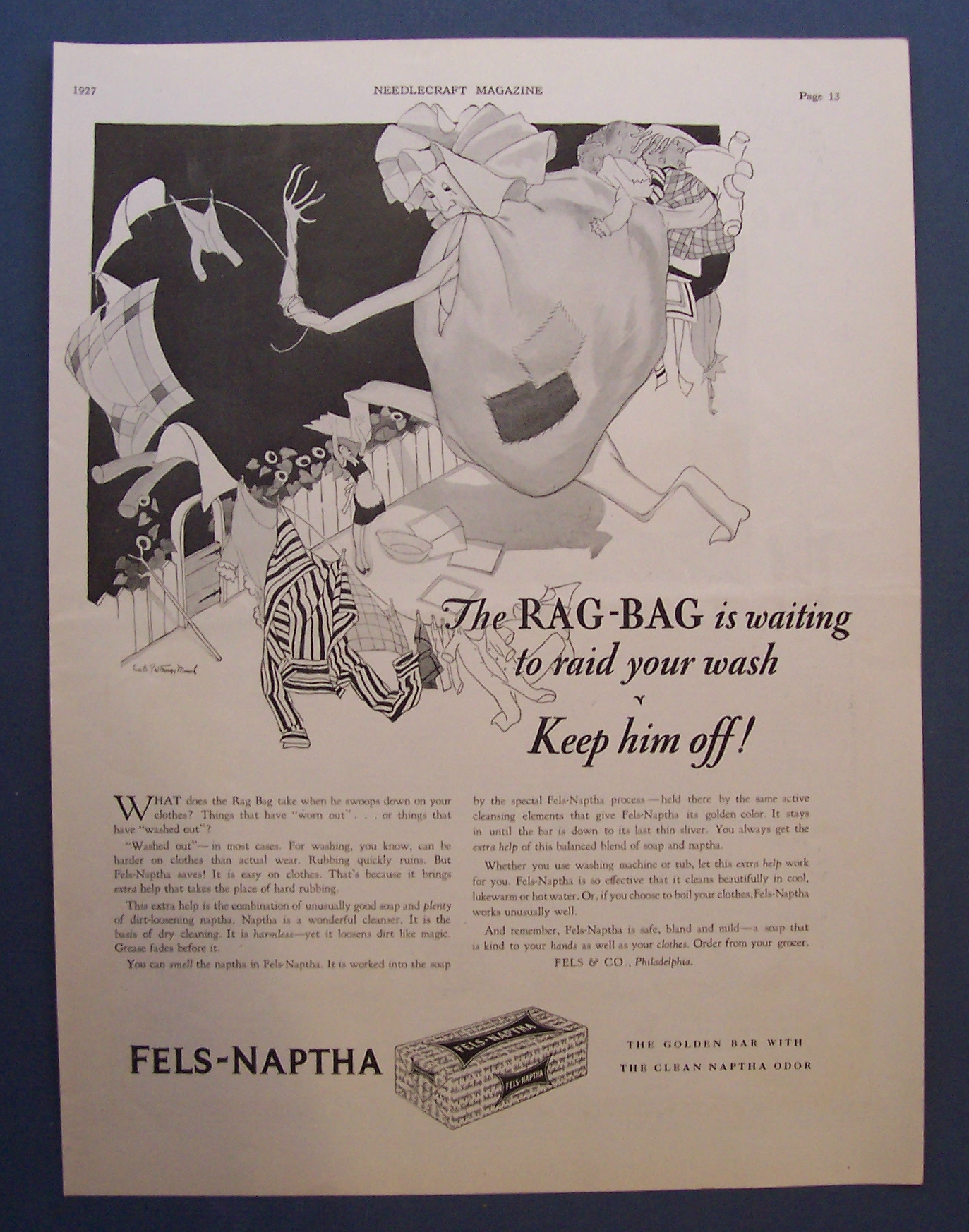 1927  Fels - Naptha  Soap