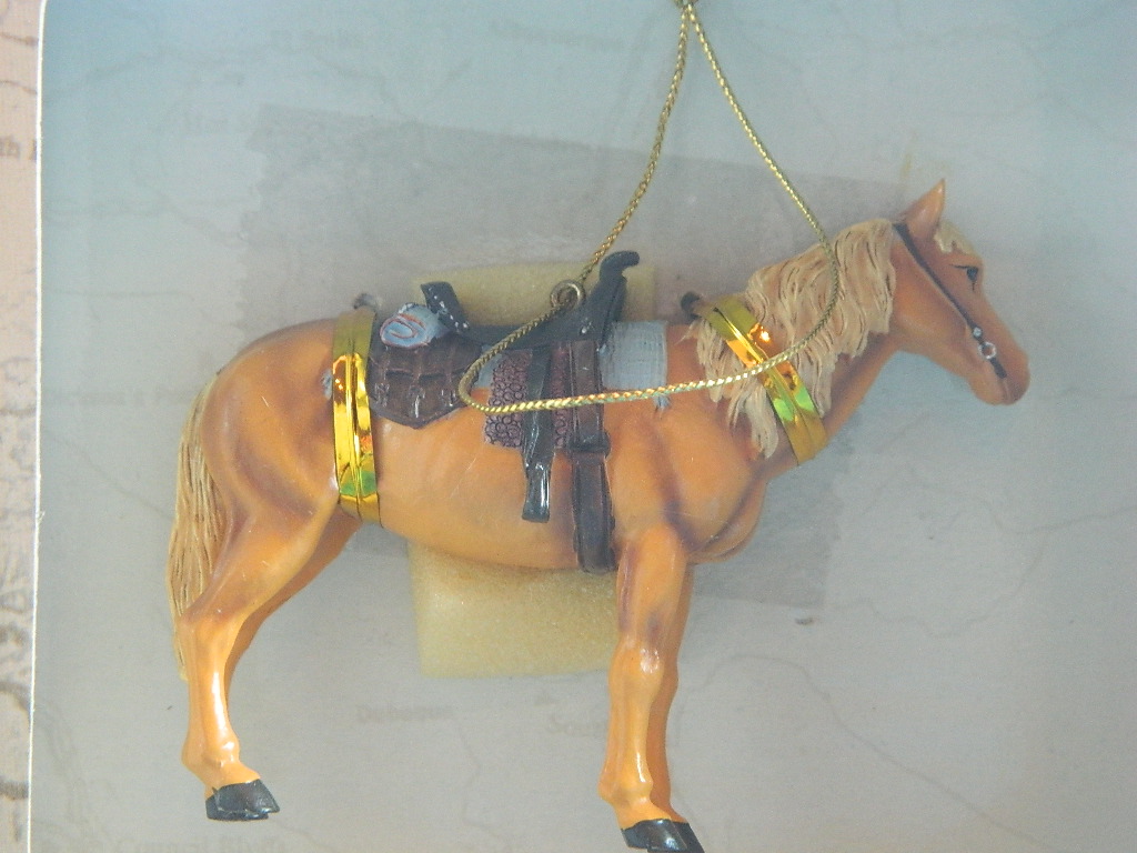 Roman Inc. Legend of the West Palomino Horse Ornament