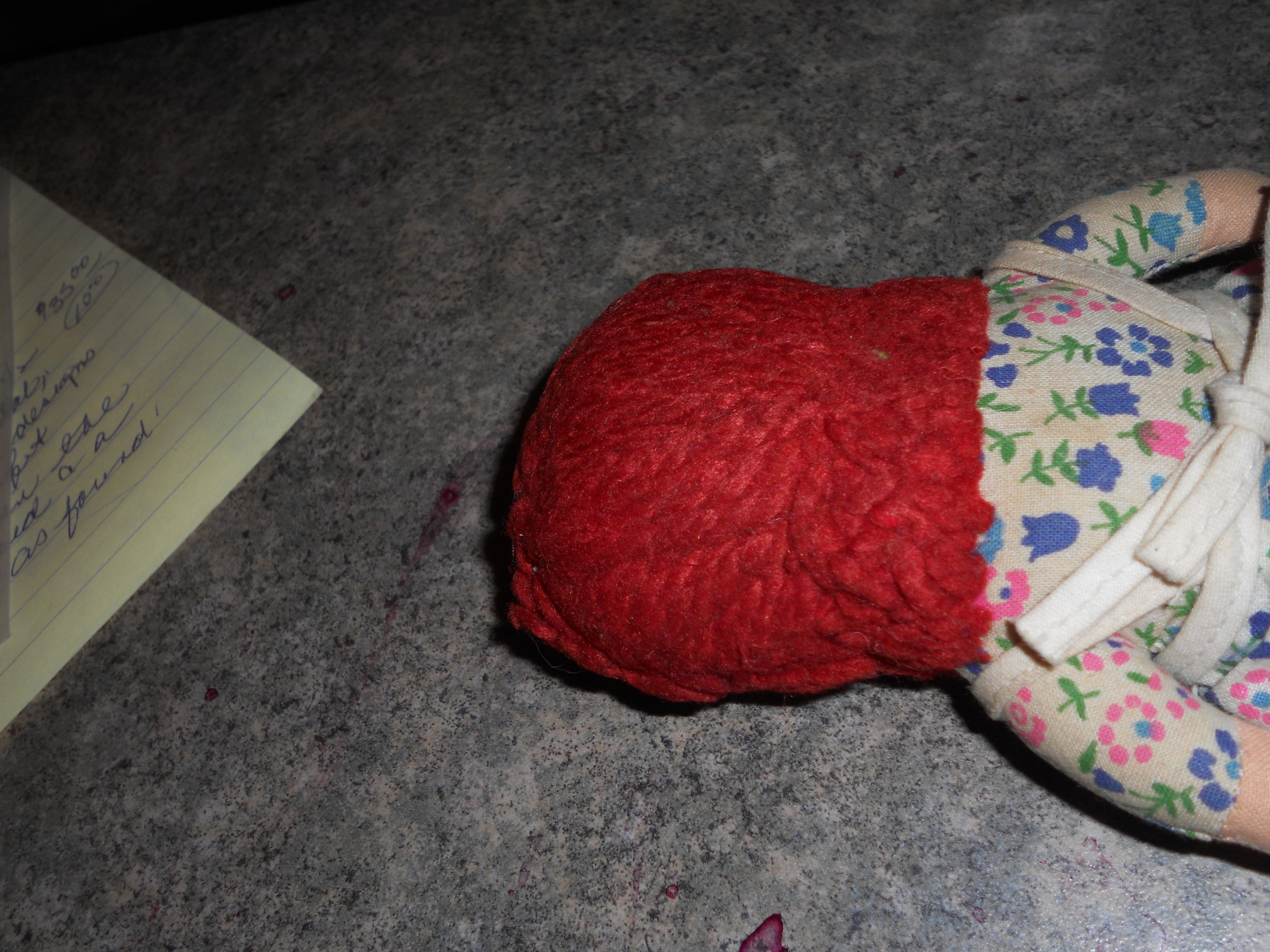 Raggedy Ann Cloth Doll Knickerbocker 7 inch