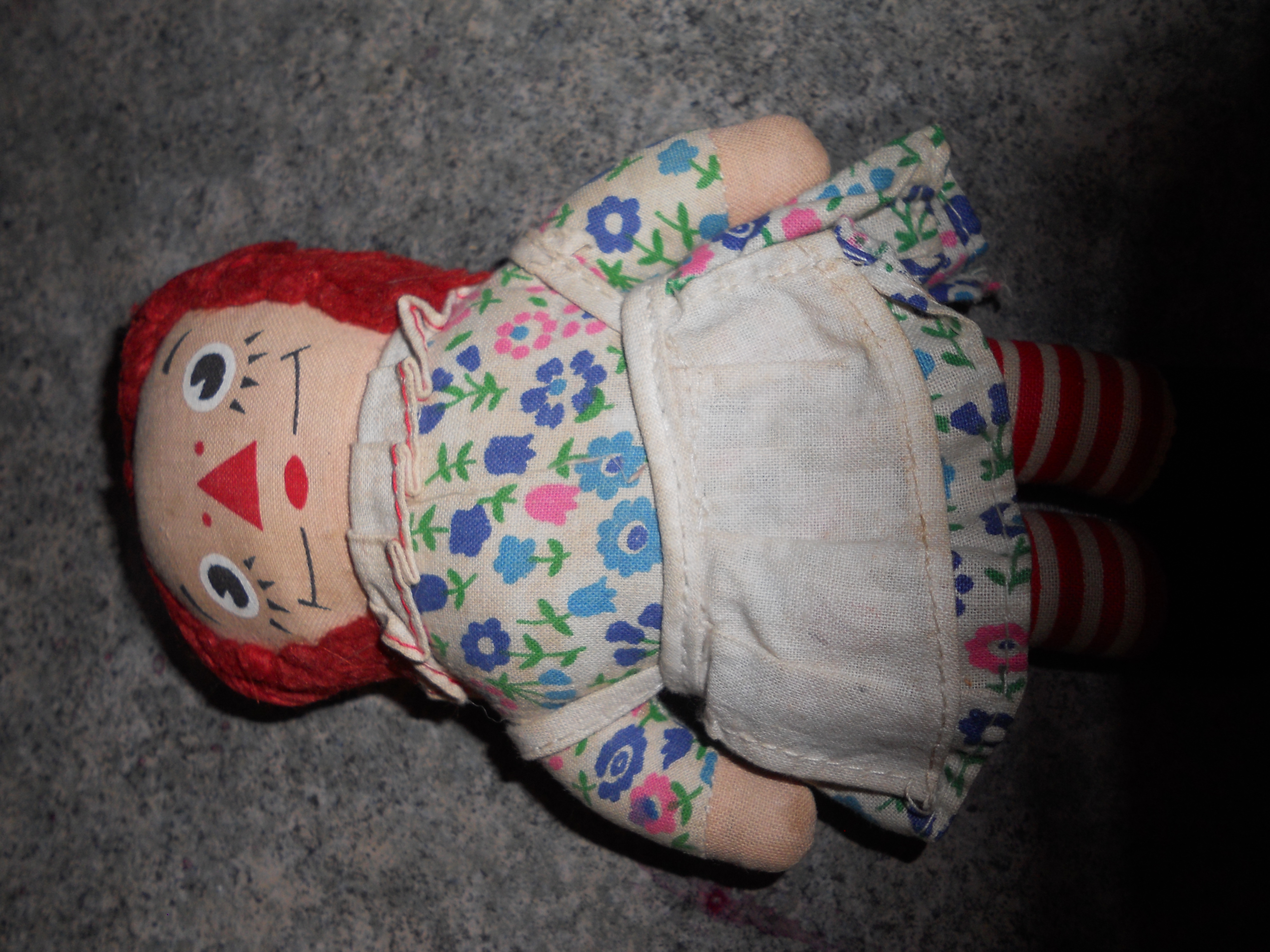 Raggedy Ann Cloth Doll Knickerbocker 7 inch