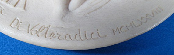 Pensive Madonna LIving Madonnas Plate