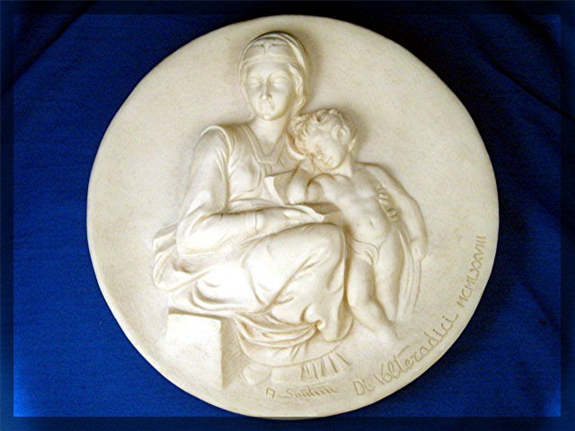 Pensive Madonna LIving Madonnas Plate