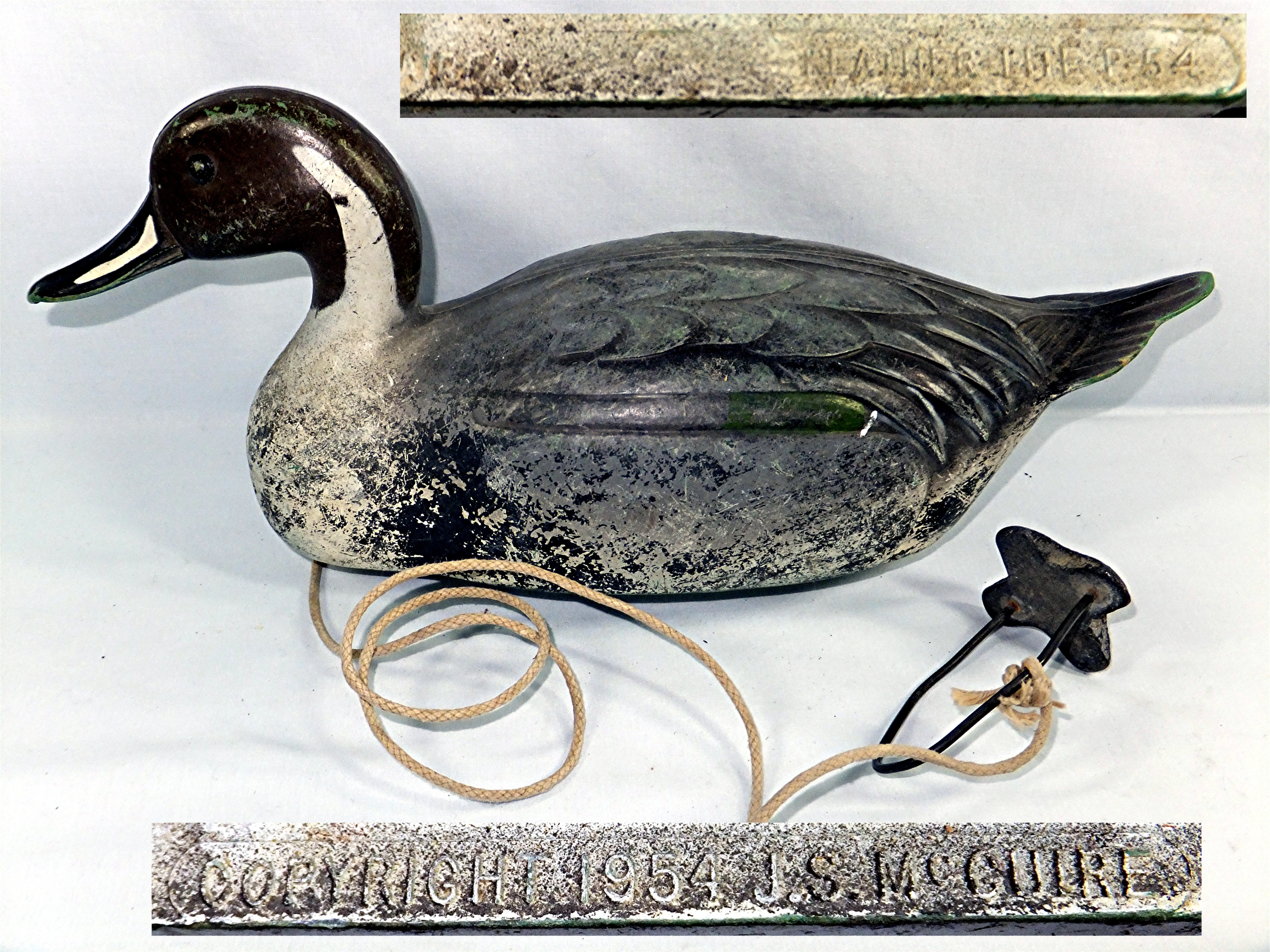 Vintage feather-lite Duck Decoy 1954