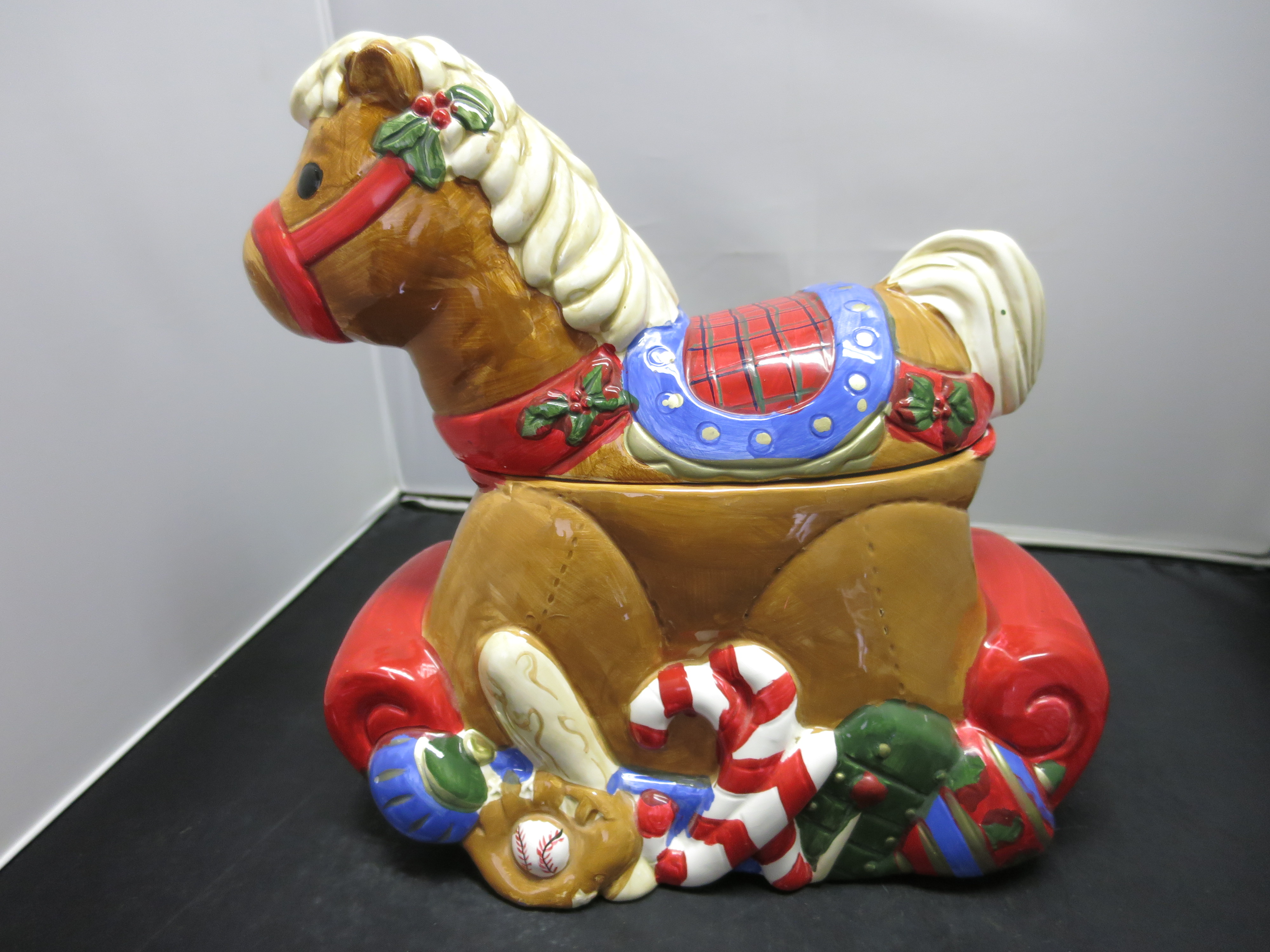 Rocking Horse Cookie Jar Celebrate the Season