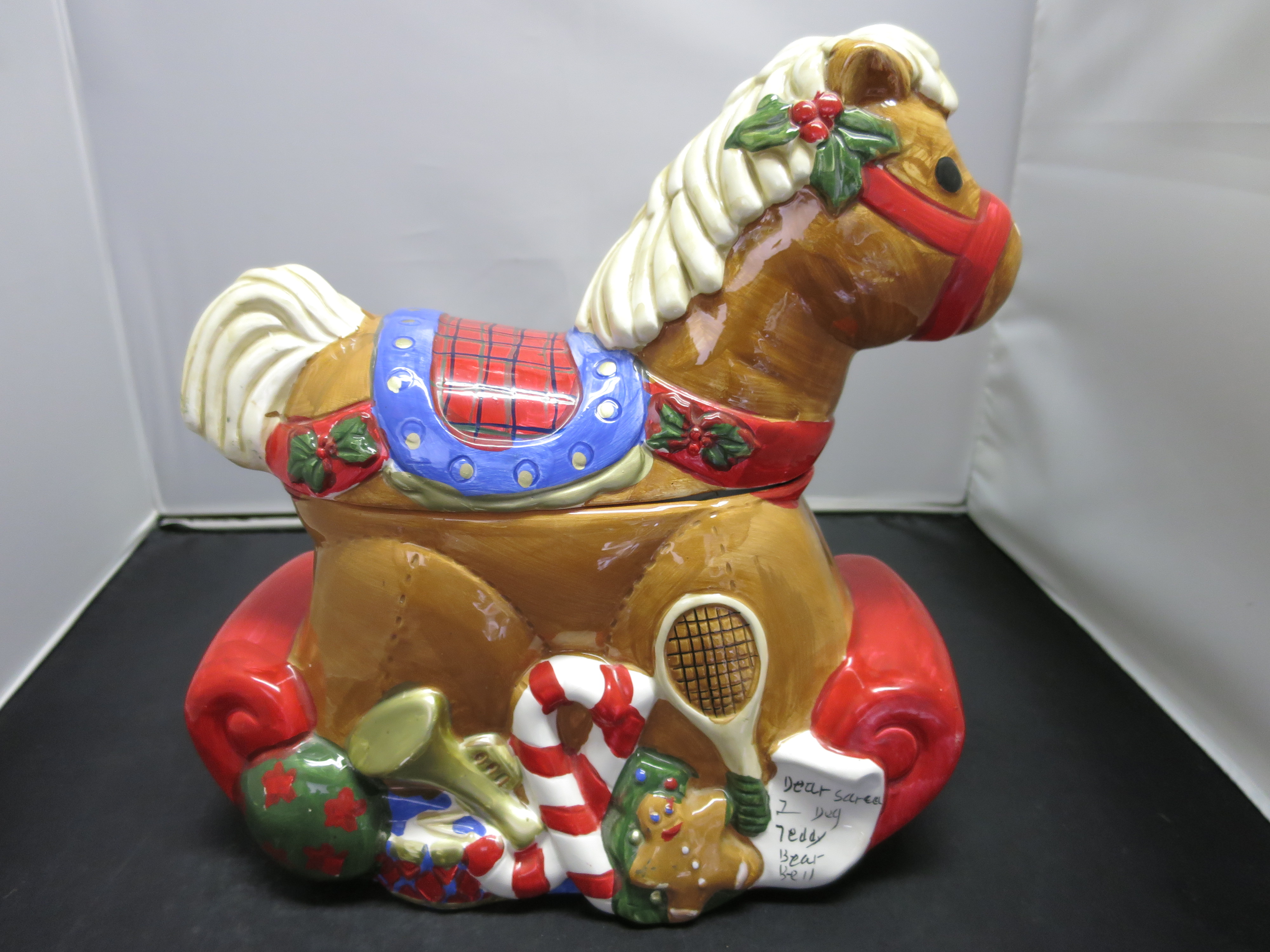 Rocking Horse Cookie Jar Celebrate the Season