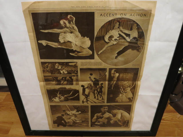 New York Times 1941 Dance Jockey Basketball BB Wrestling Sports