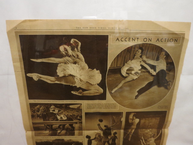 New York Times 1941 Dance Jockey Basketball BB Wrestling Sports