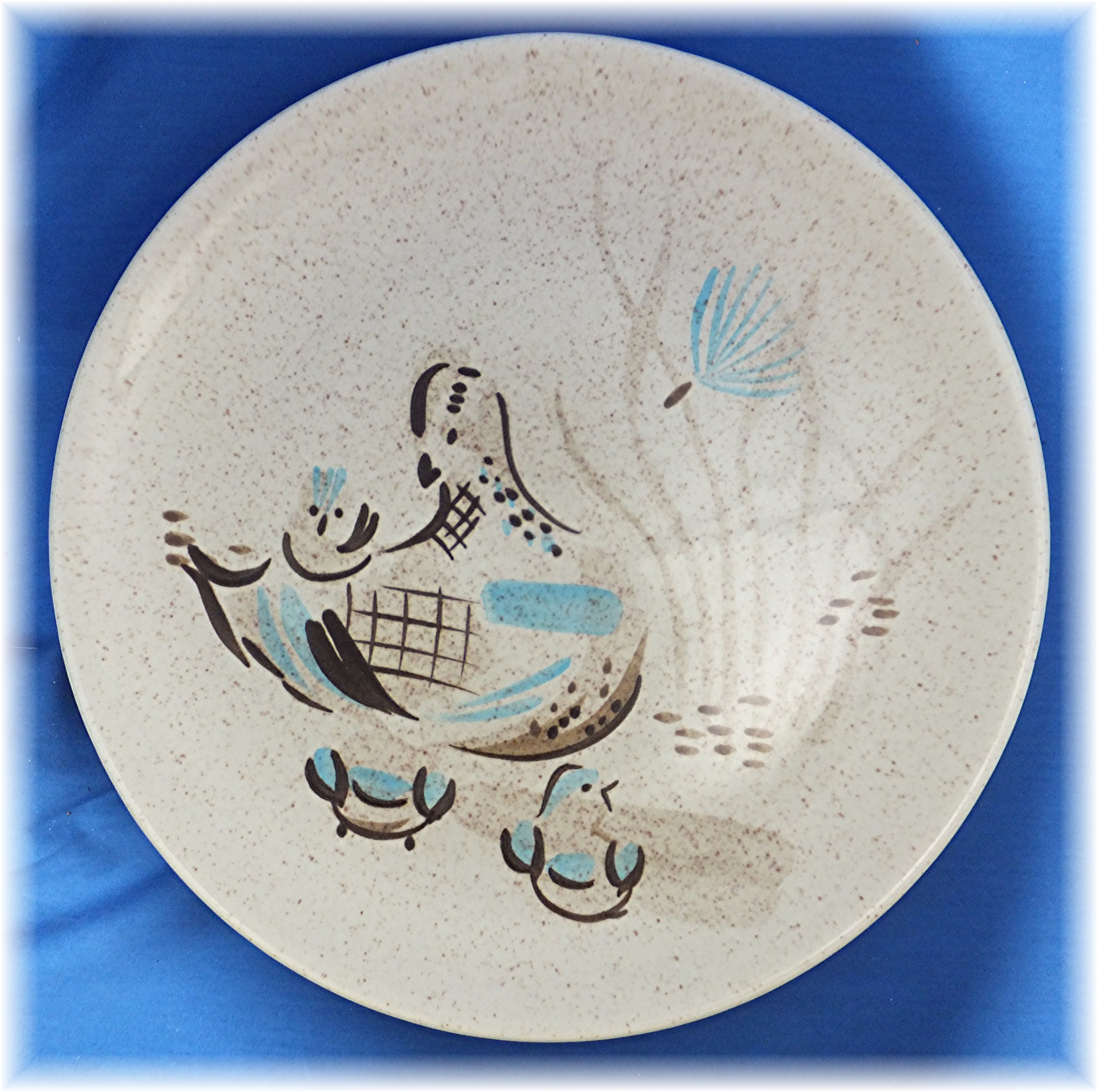Dinner Plate in the Bob White pattern by Red Wing China