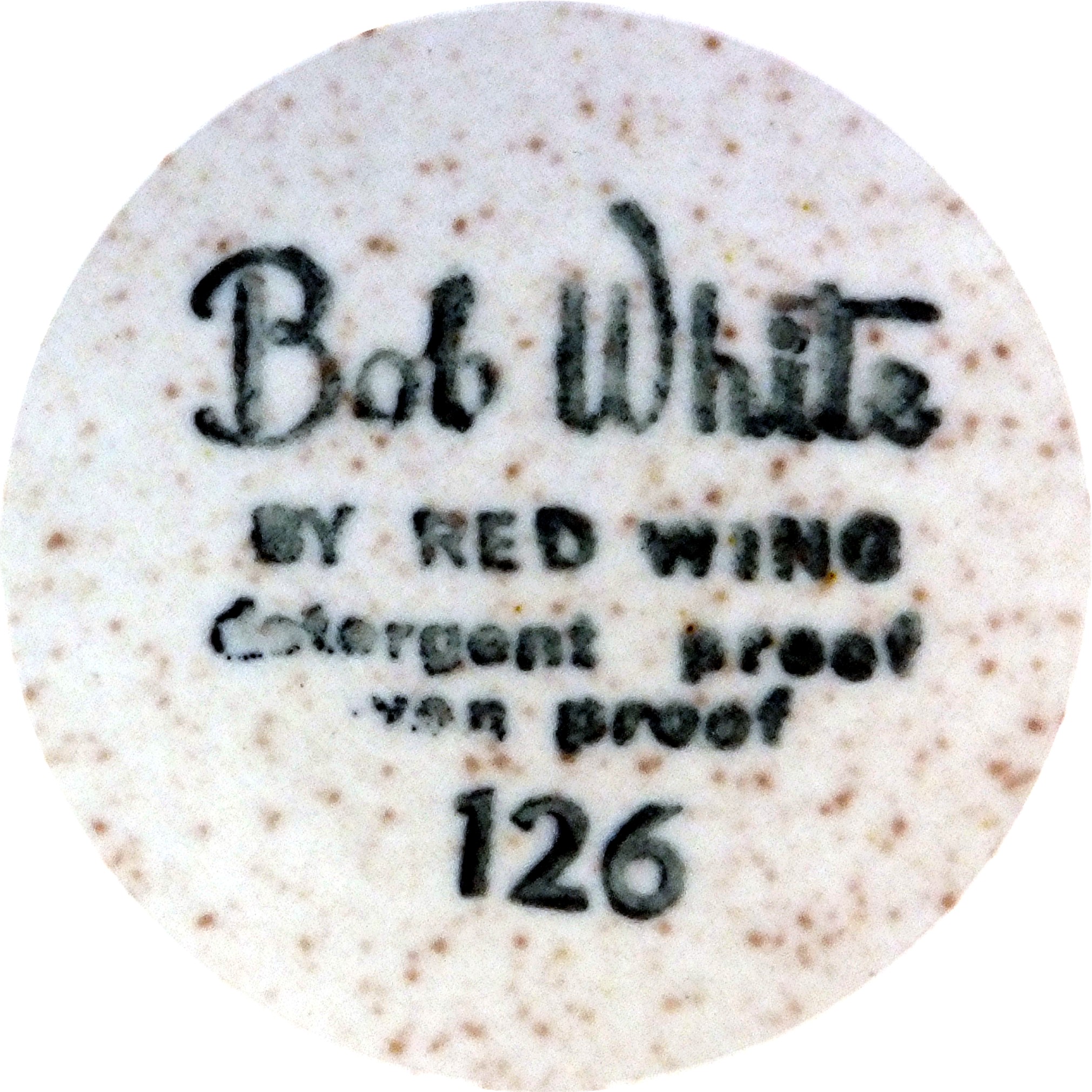 Dinner Plate in the Bob White pattern by Red Wing China