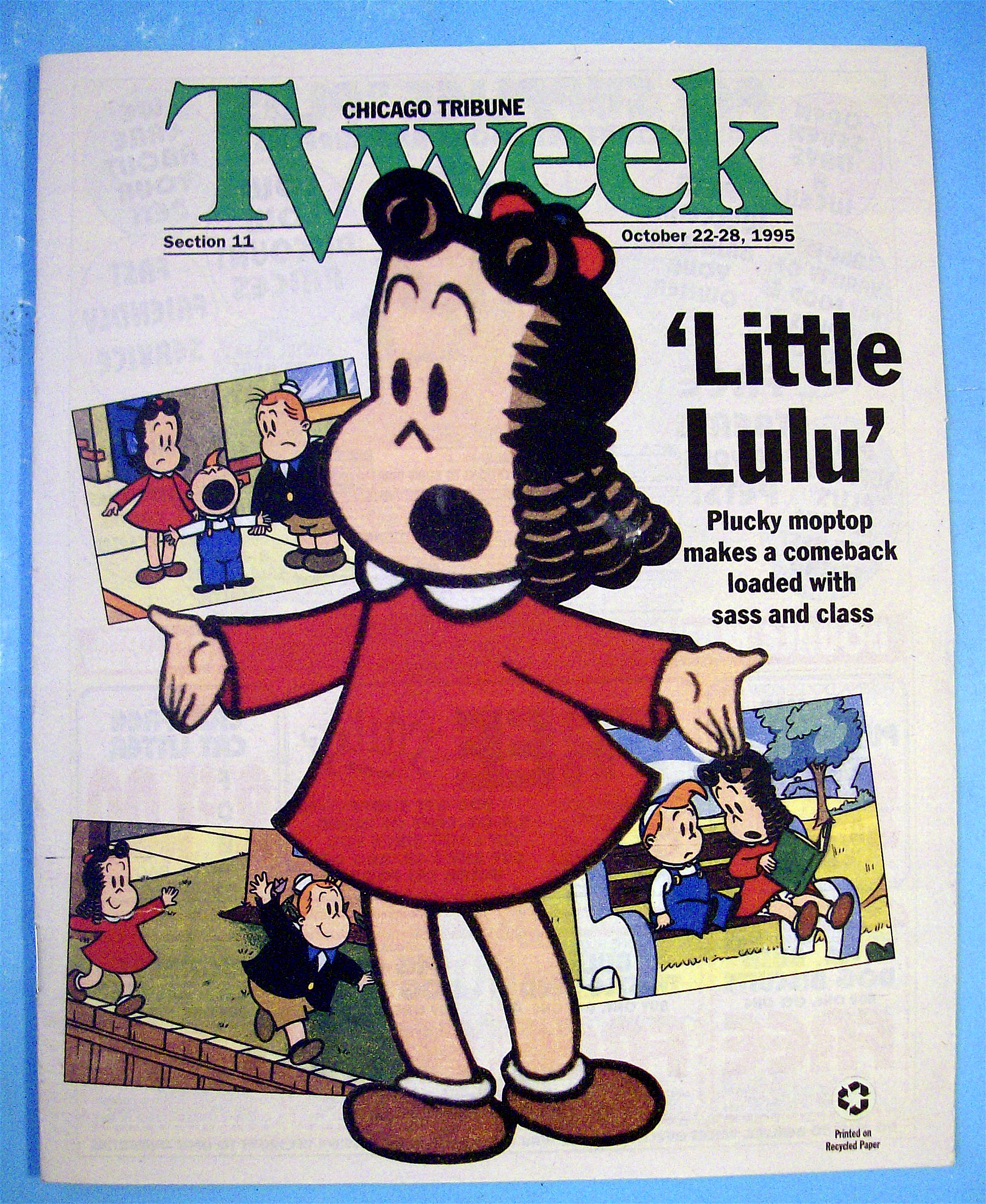 TV Week October 22-28, 1995 Little Lulu-Chicago Tribune