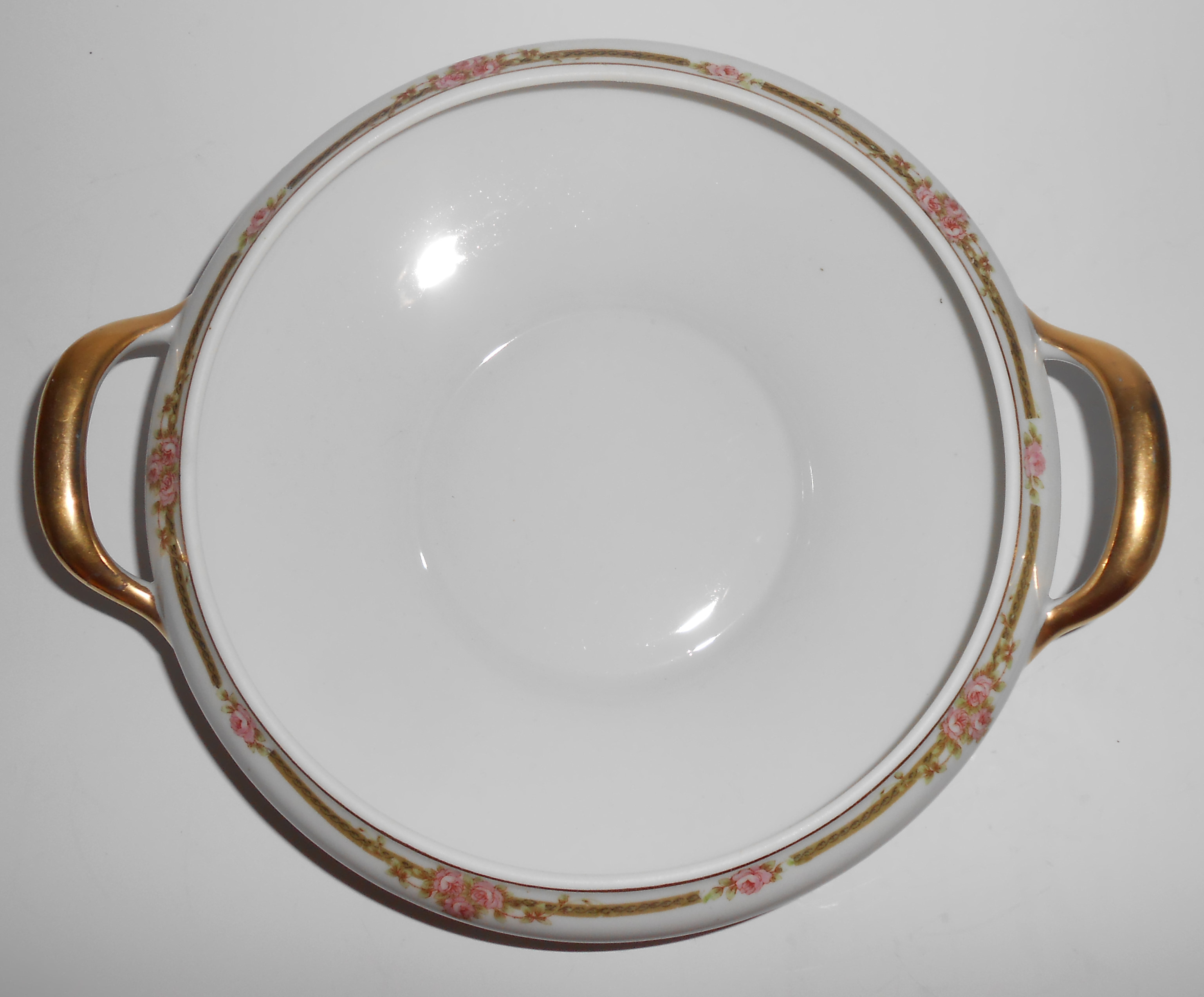Nagoya Shokai Japan Porcelain China Roses Casserole