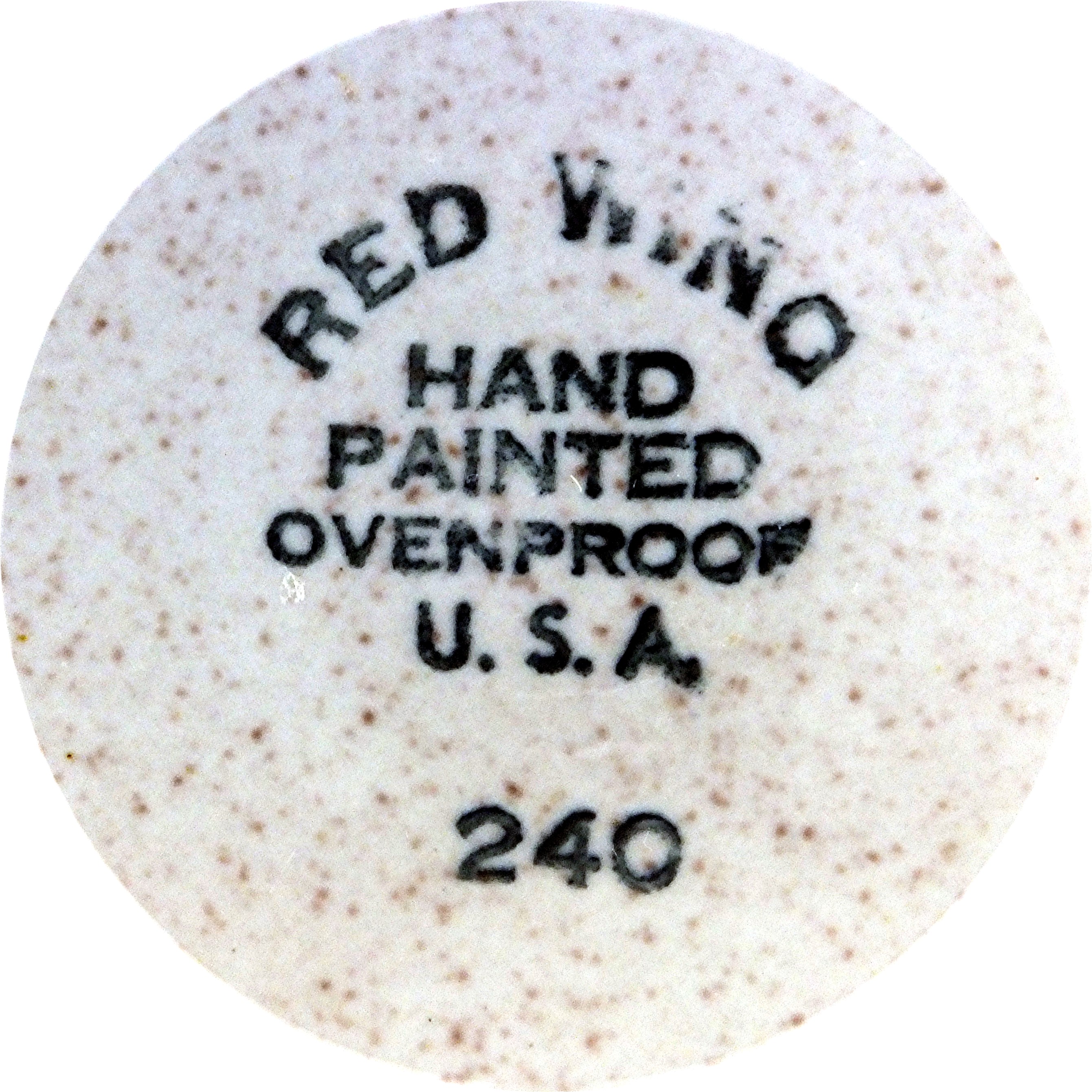 Dinner Plate in the Bob White pattern by Red Wing China