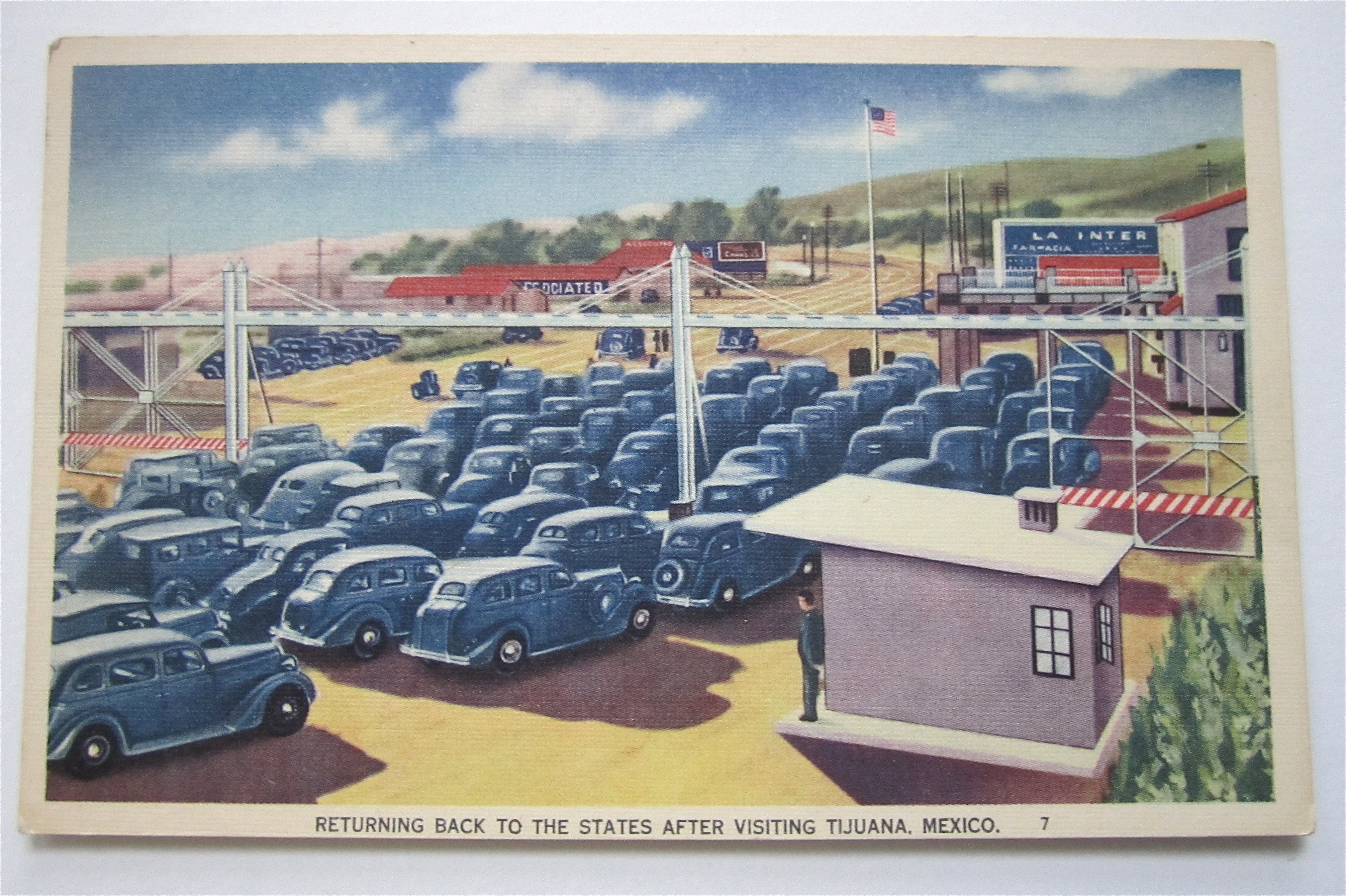 Returning To The States After Visiting Mexico Postcard