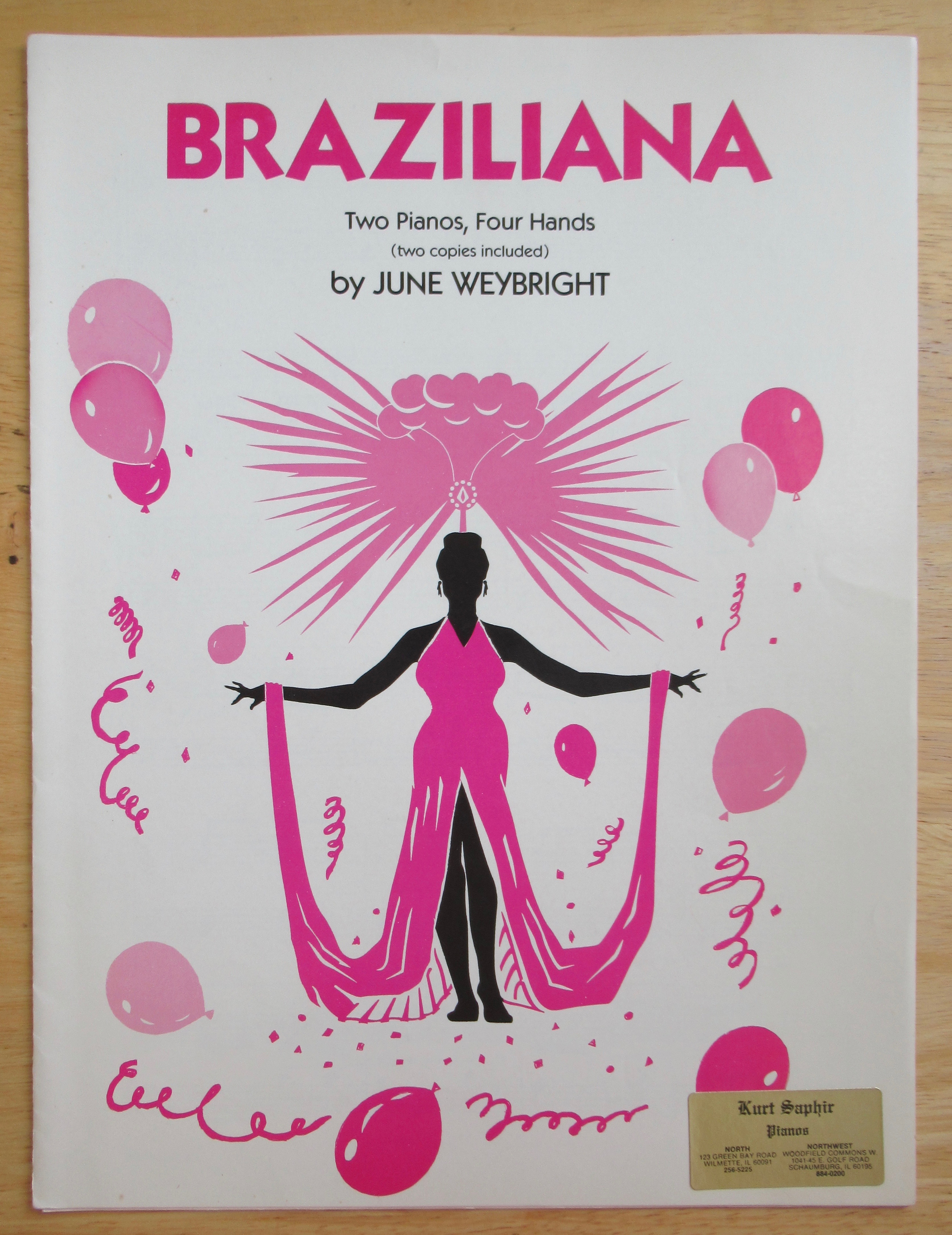 1986 Braziliana Sheet Music