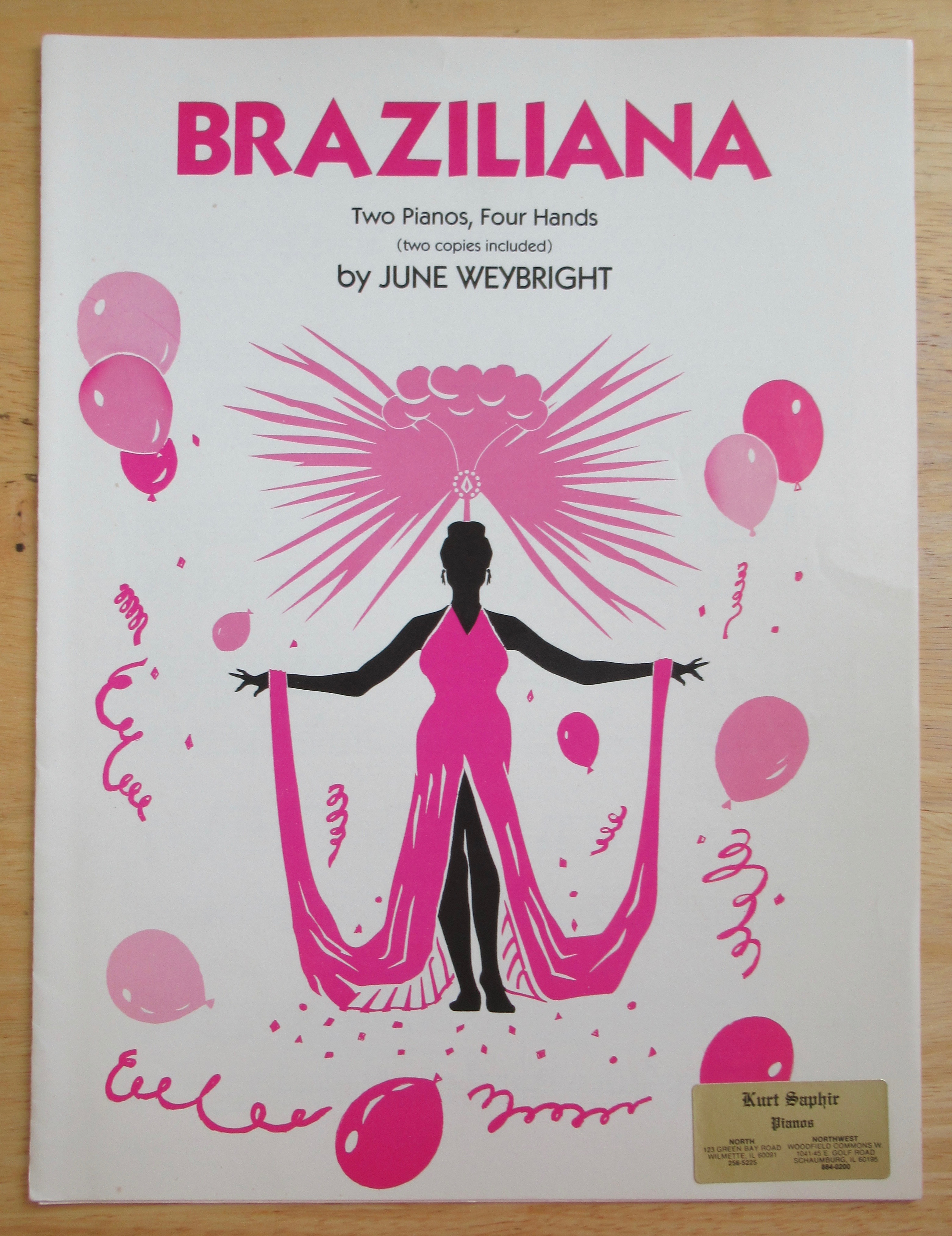 1986 Braziliana Sheet Music