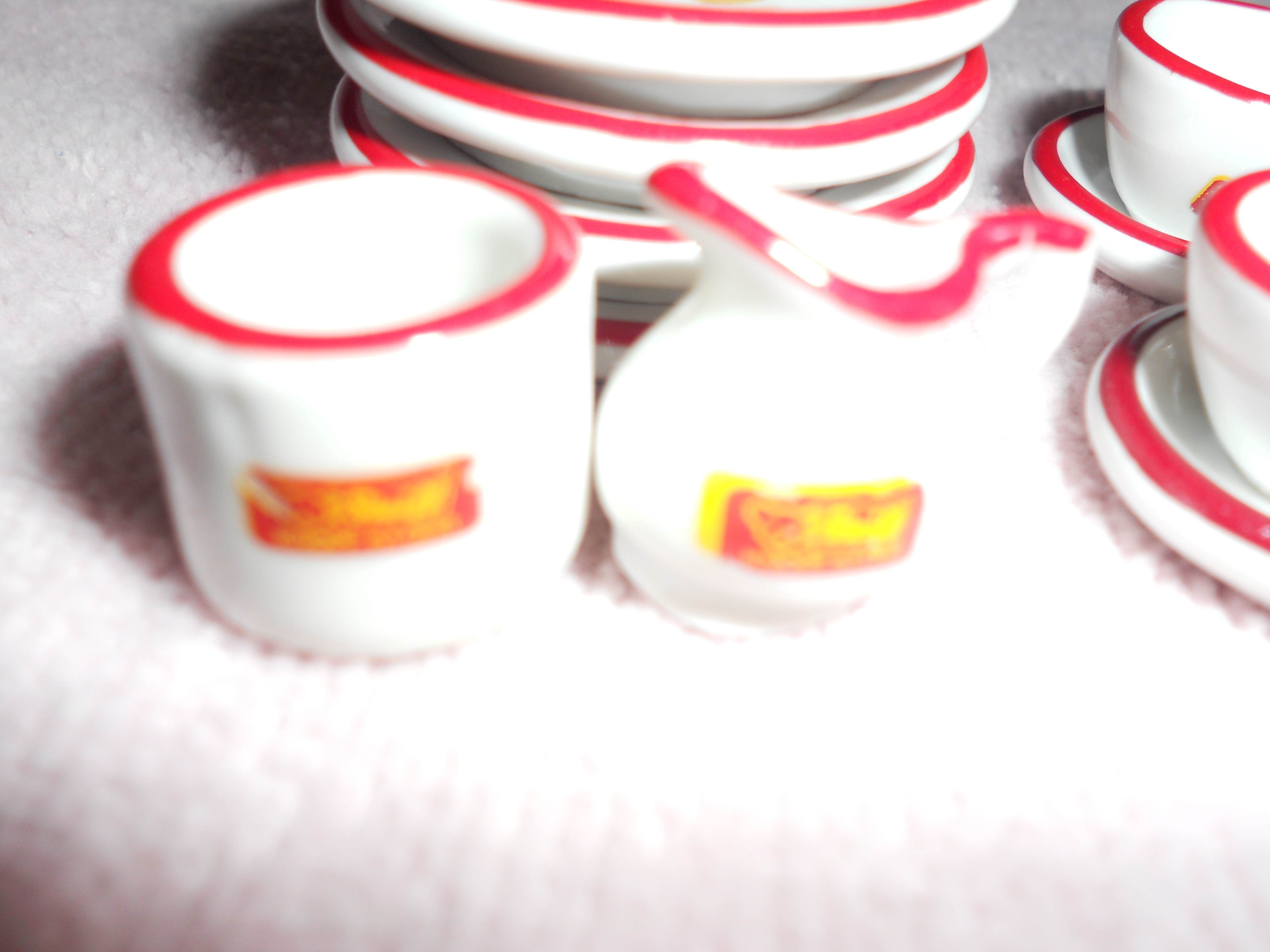 Steiff Bear Tea Set Toy Dish Set Porcelain