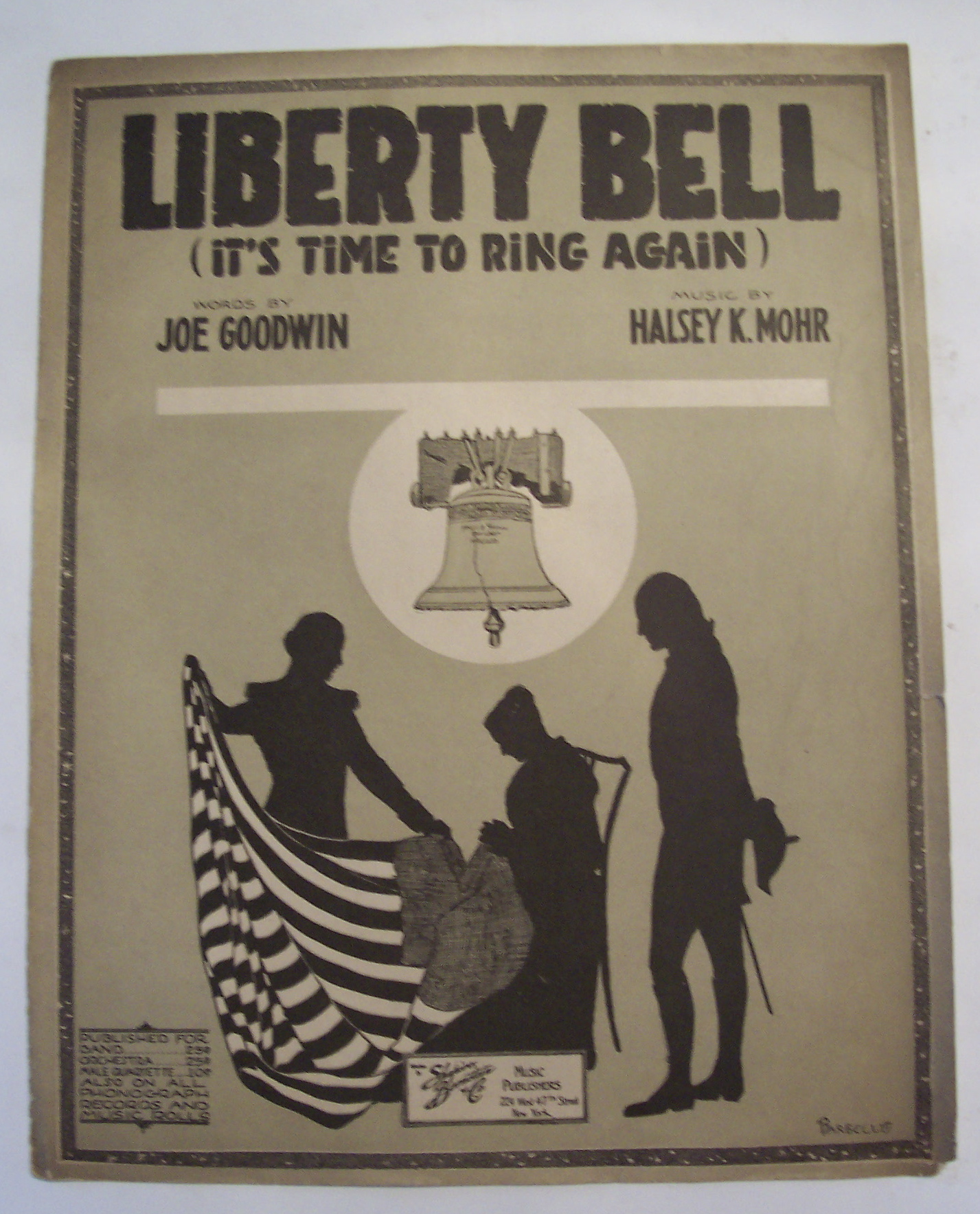 Sheet Music For 1917 Liberty Bell