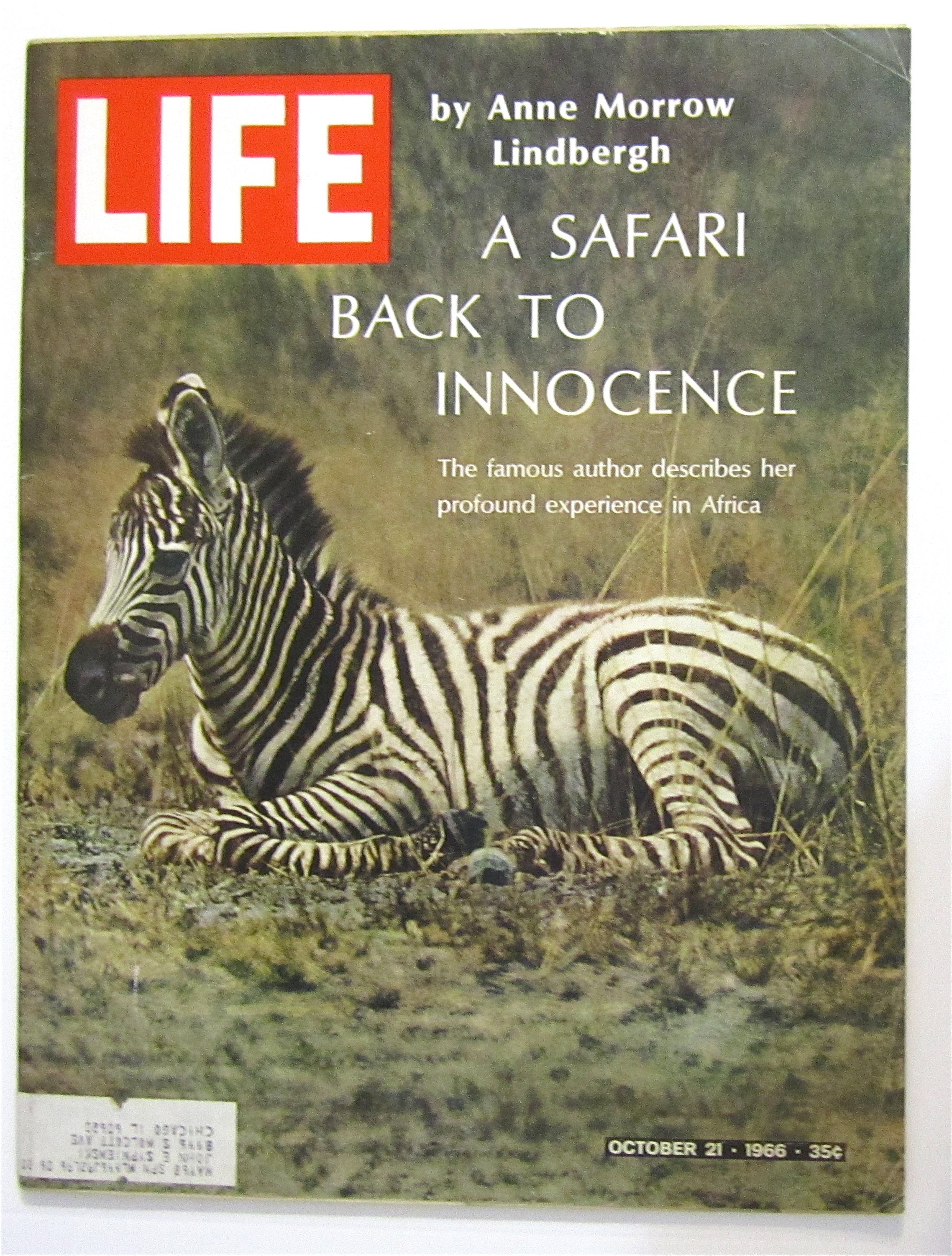 Life Magazine October 21, 1966 A Safari In Africa