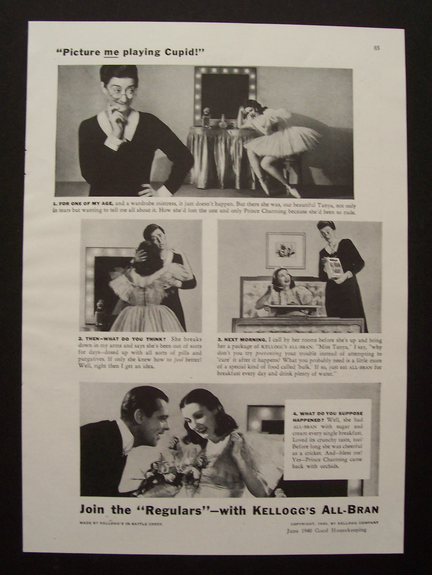 1940 Kellogg's All Bran Cereal with Cupid
