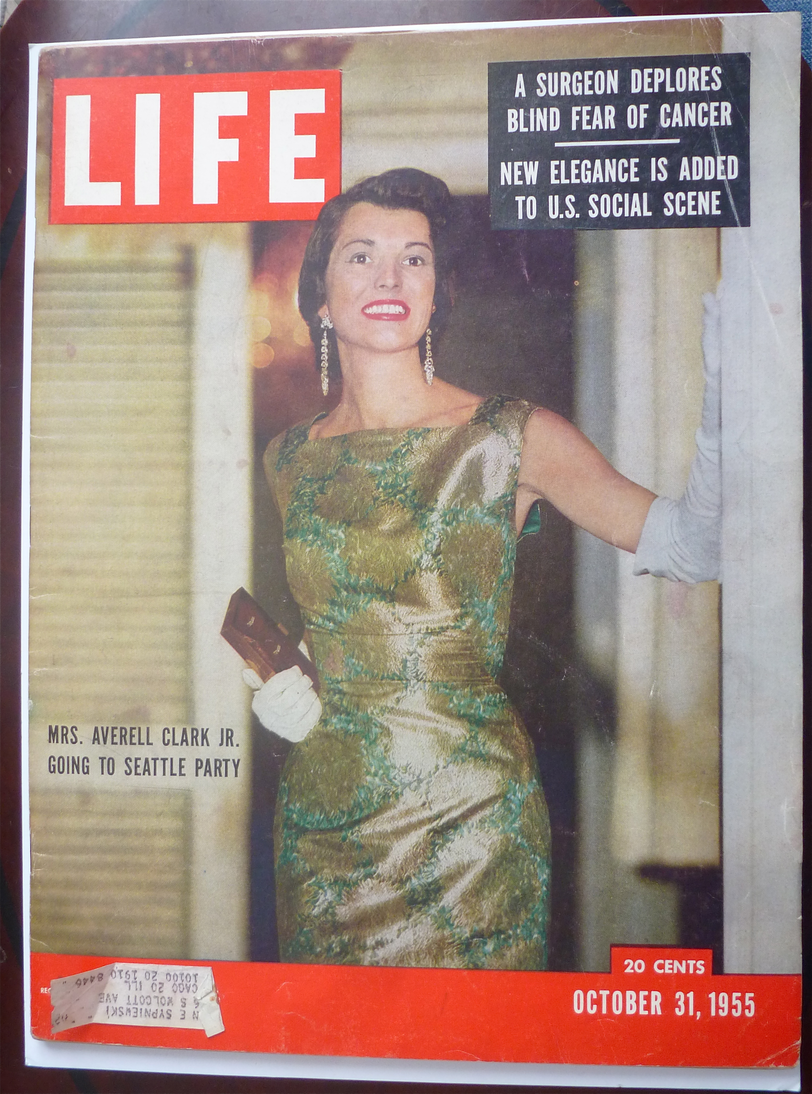 Life Magazine-October 31, 1955-Mrs Averell Clark Jr