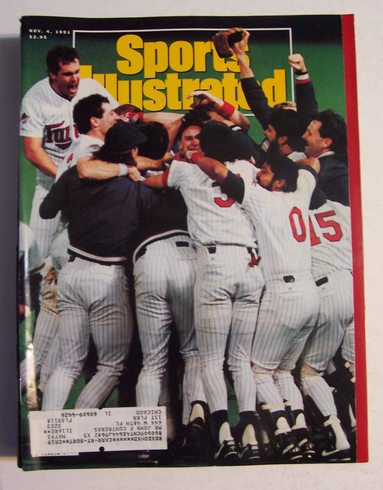 Sports Illustrated Magazine-November 4, 1991-Twins