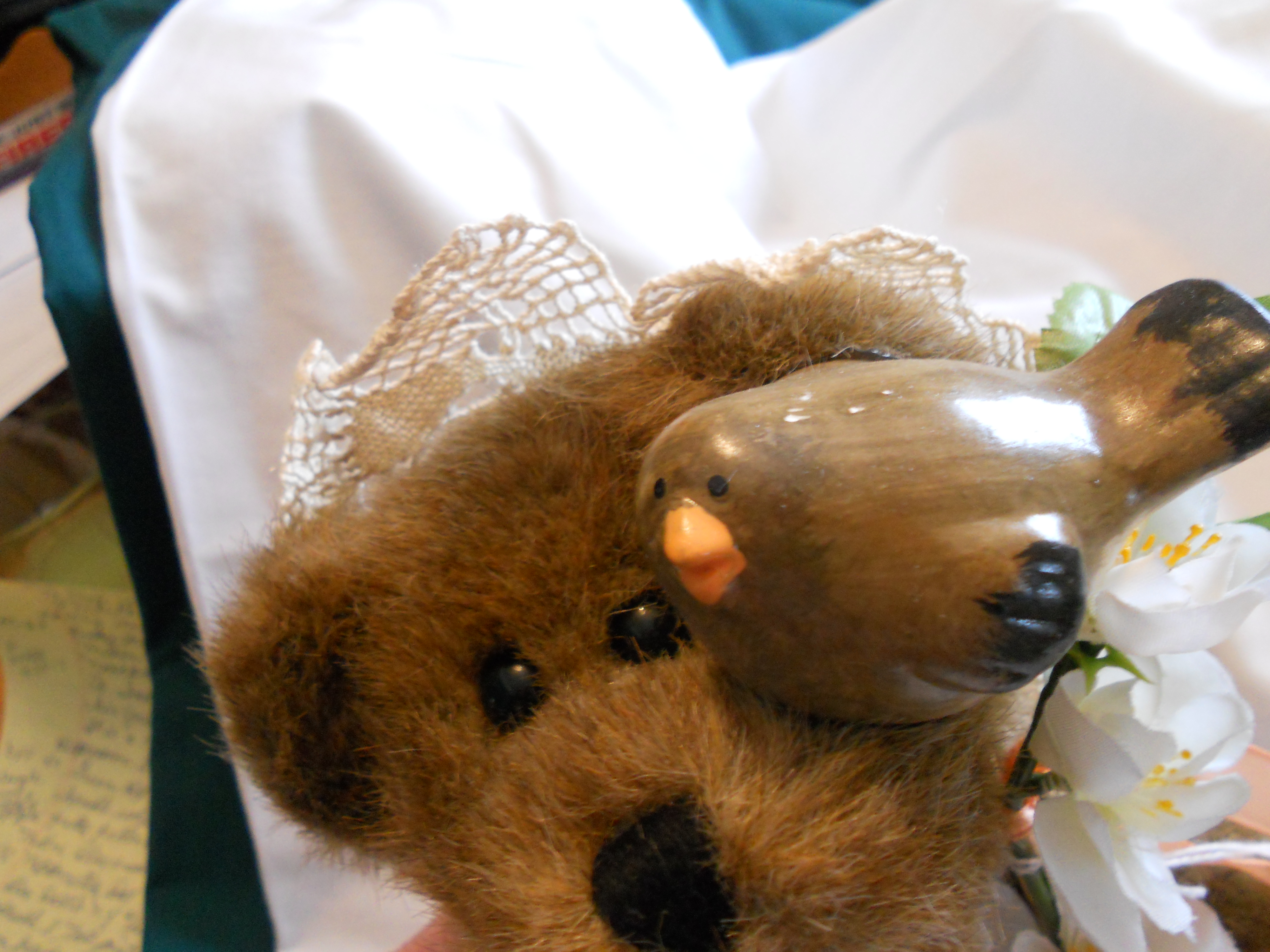 Boyds Bear Decorated with Bird 1998