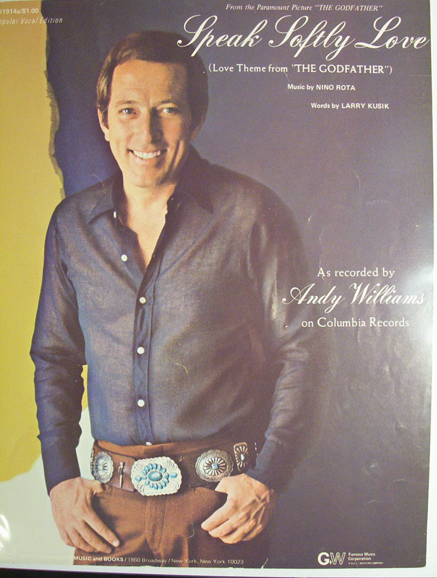 Sheet Music For 1972 Speak Softly Love