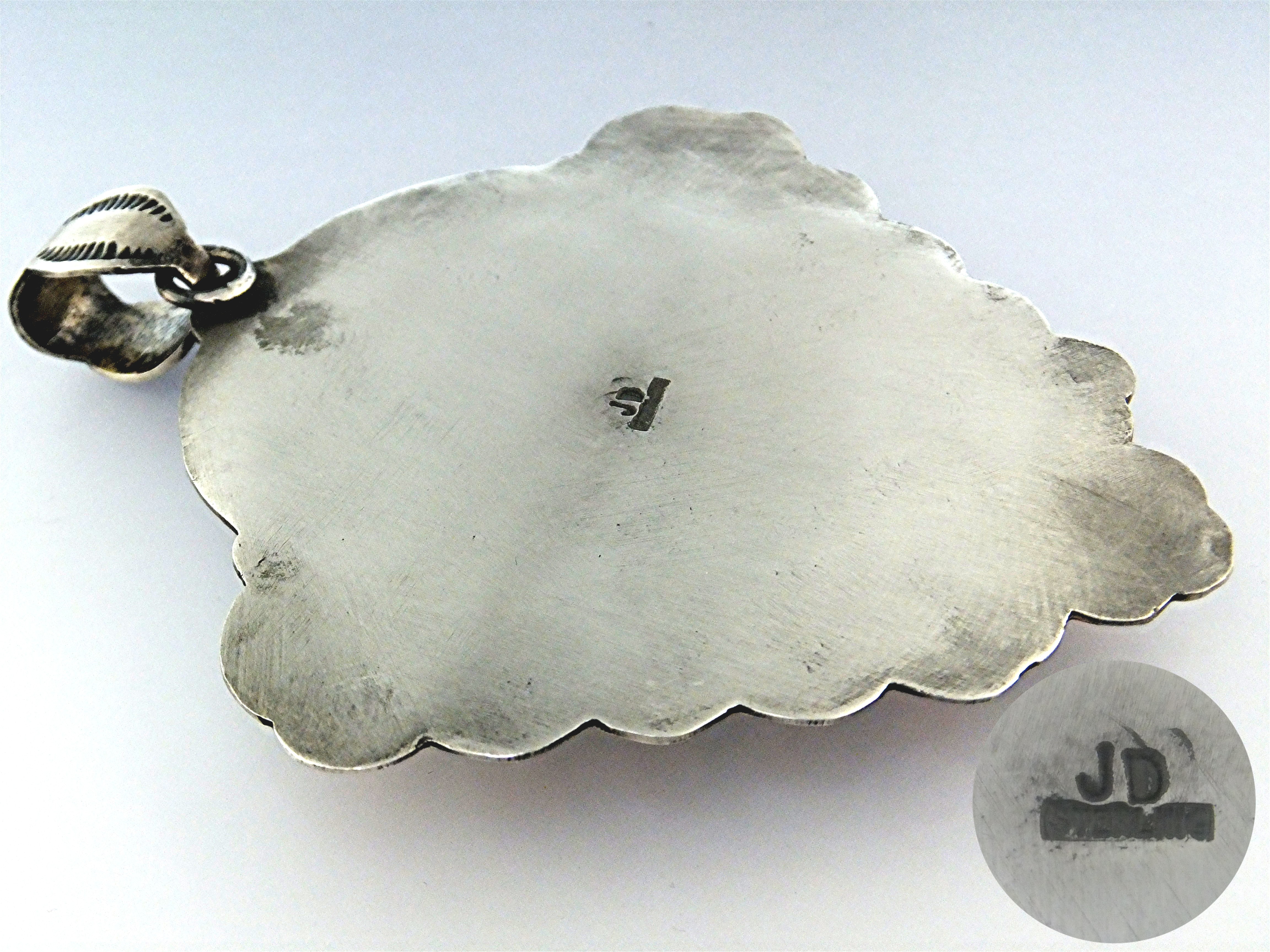 Navajo Sterling Silver Turquoise Spiny Oyster John Dura