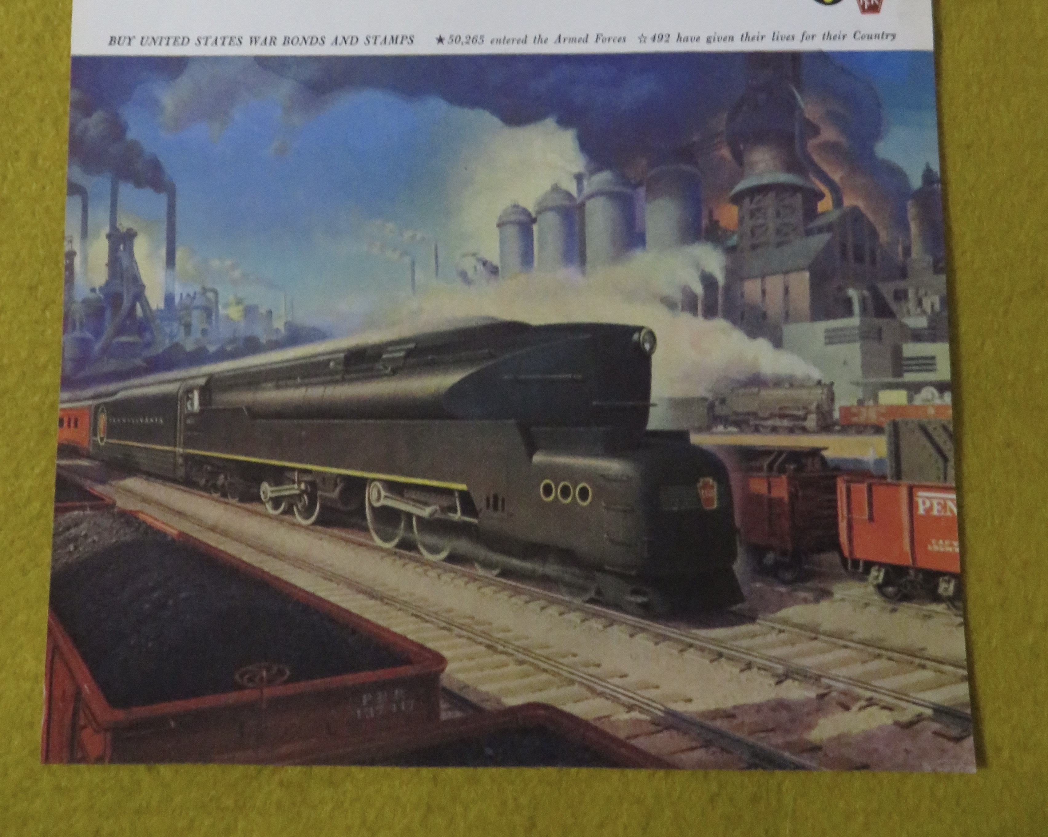 1945 Pennsylvania Railroad with New Engines