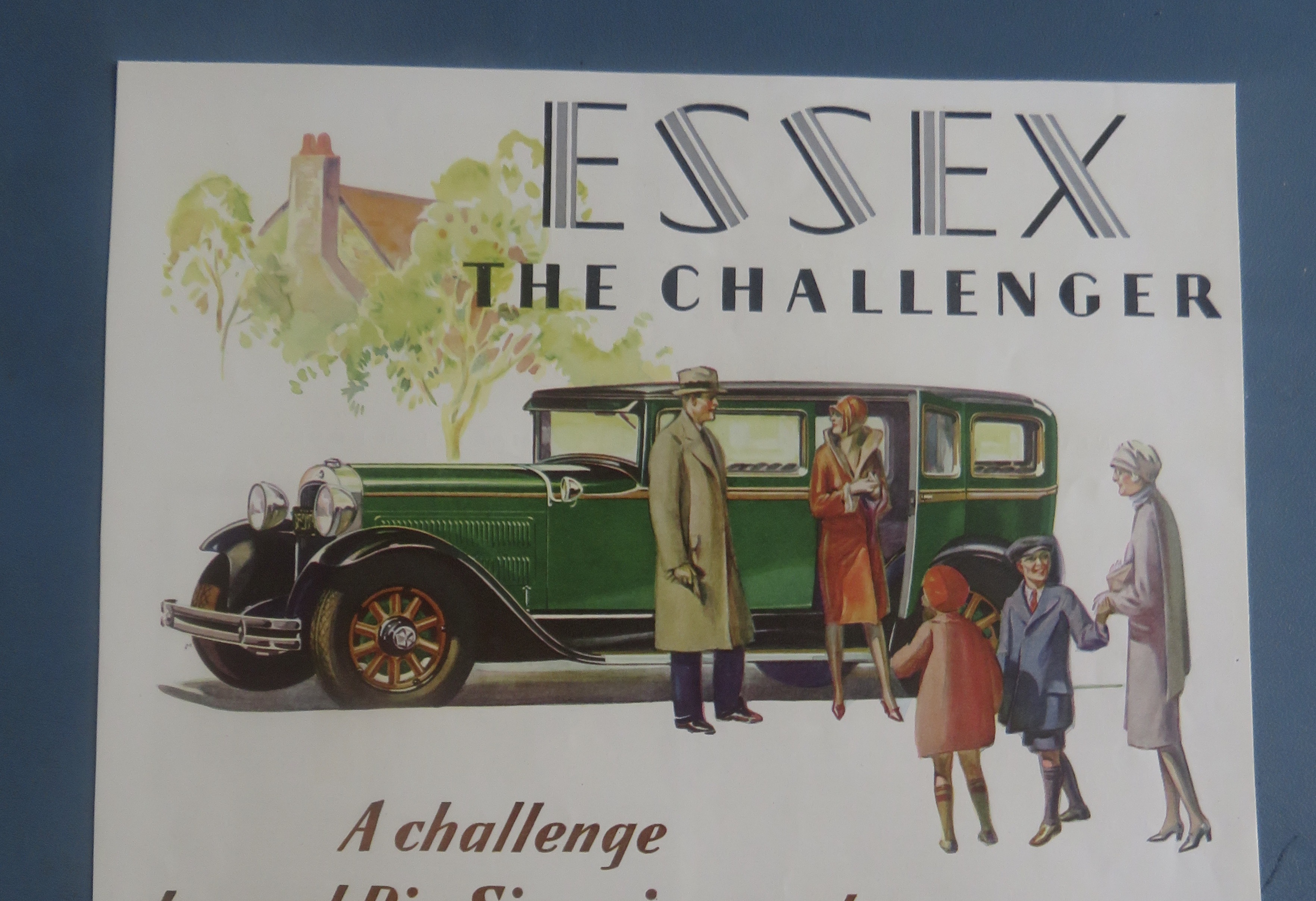 1929 Essex Automobile with Essex The Challenger