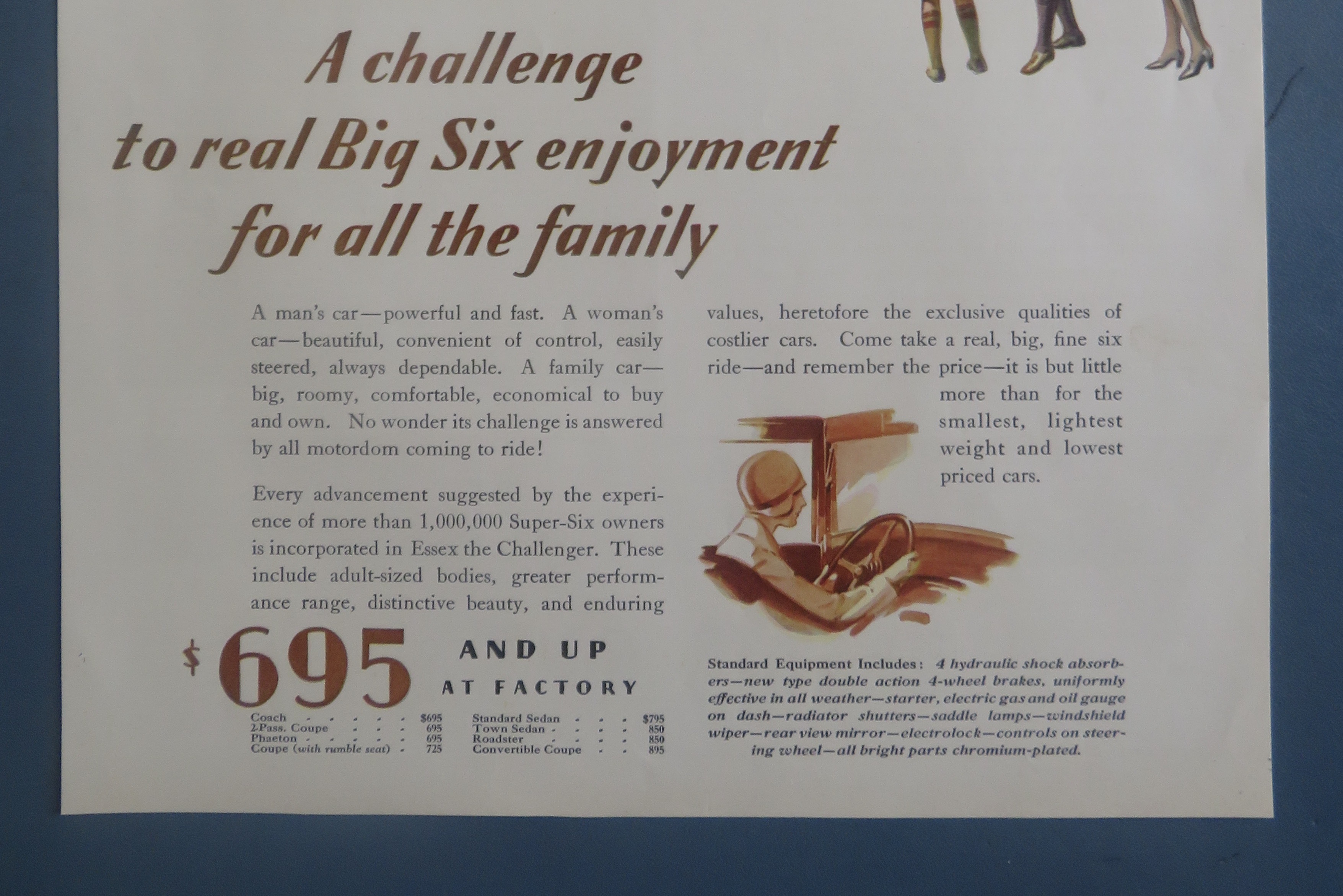 1929 Essex Automobile with Essex The Challenger