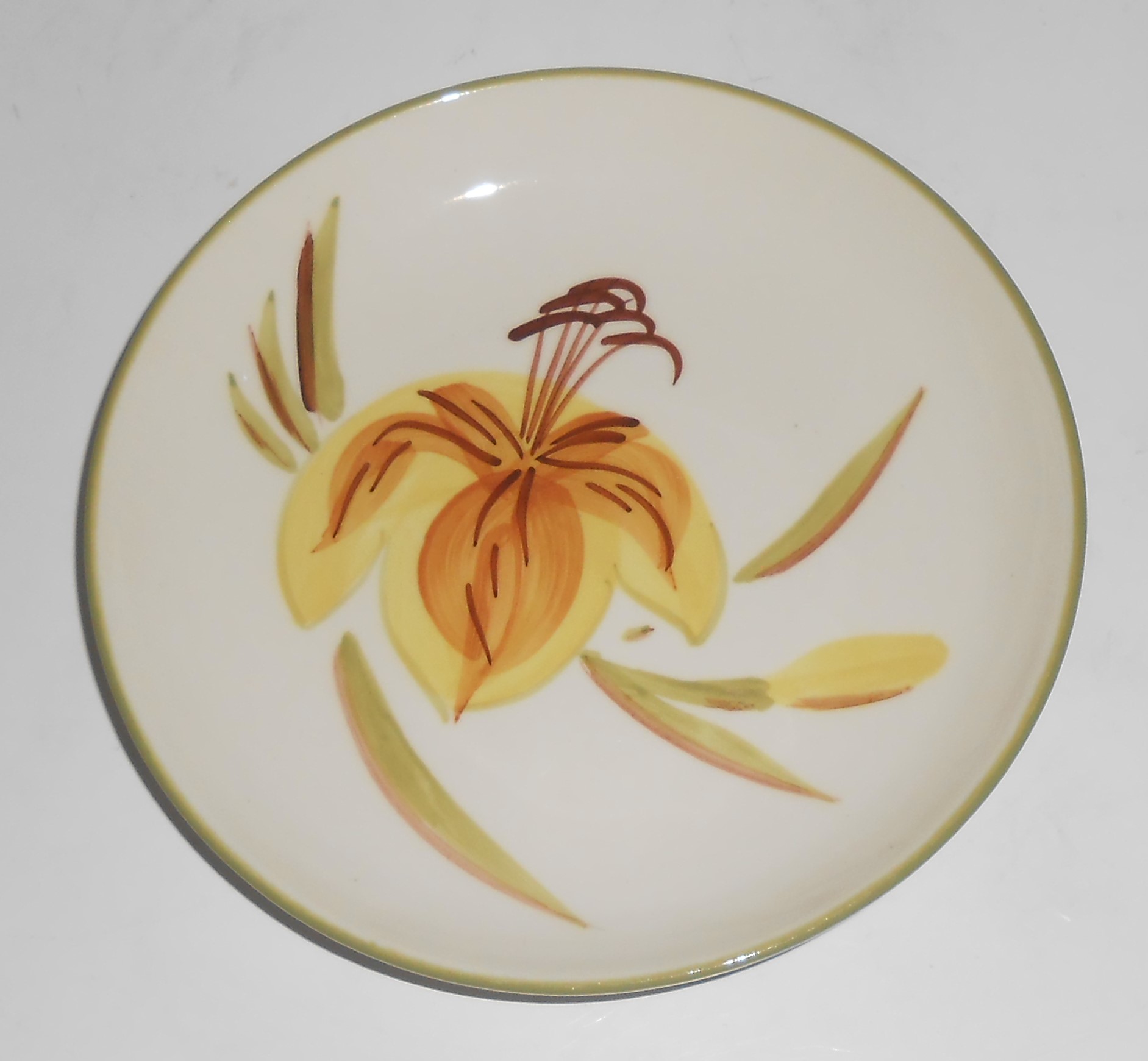Winfield Pottery China Tiger Iris Bread Plate