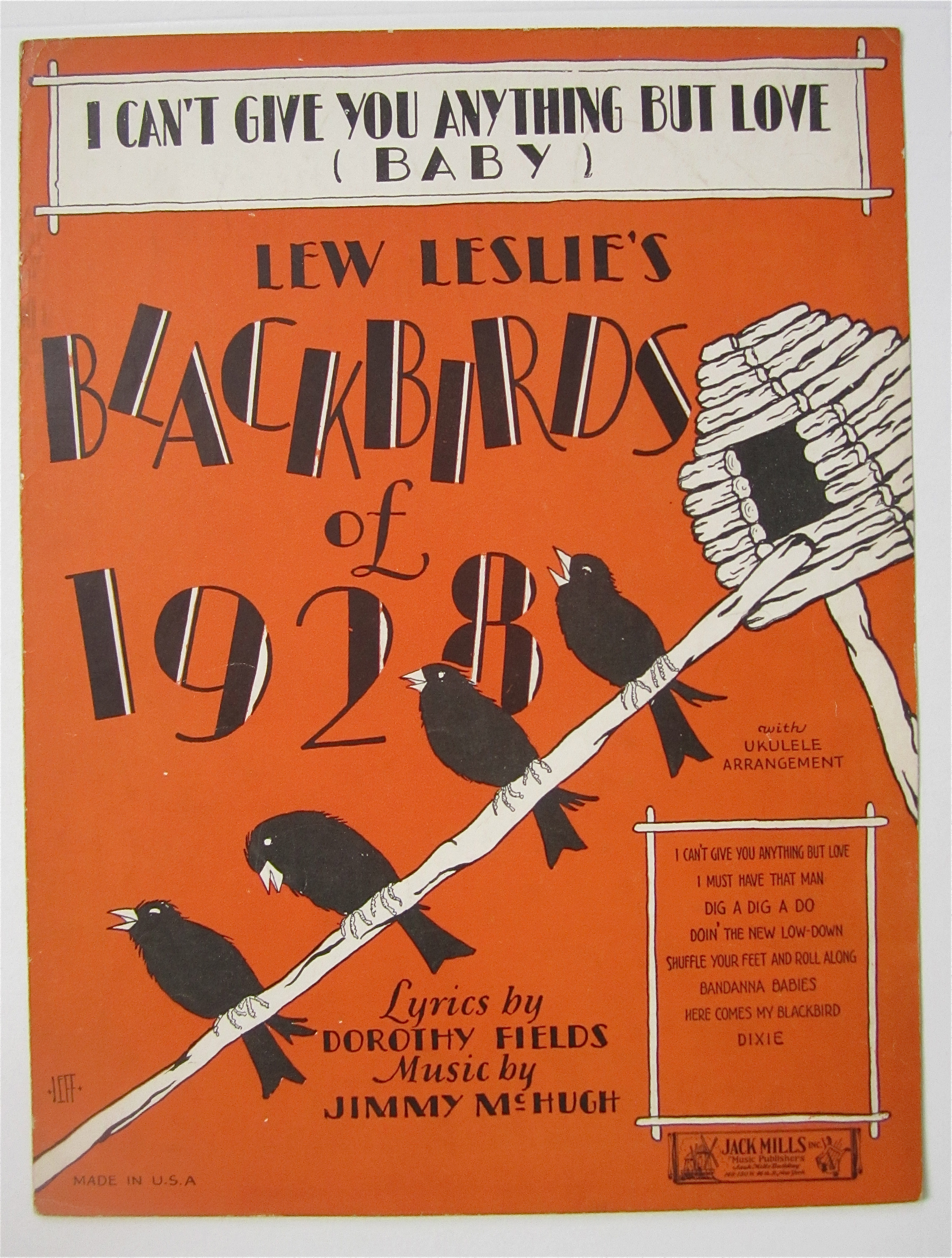 Sheet Music For 1928 I Can't Give You Anything But Love