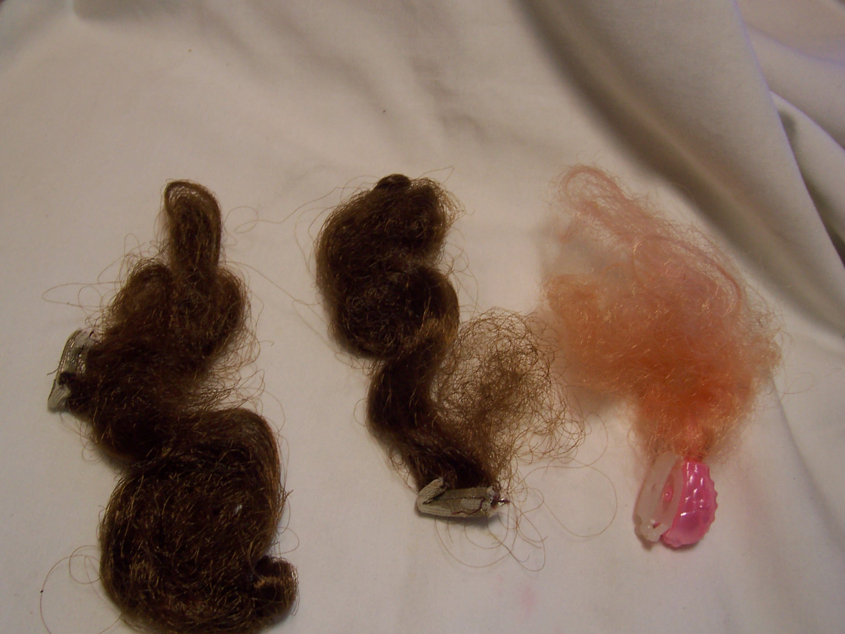 Doll Wig Hair Pieces Set of Three