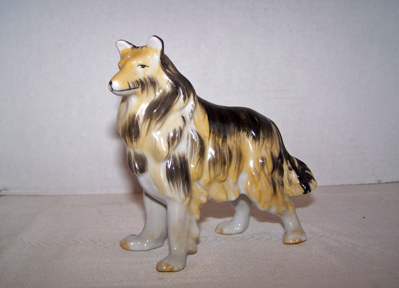 Collie Dog Figurine, Made in Japan