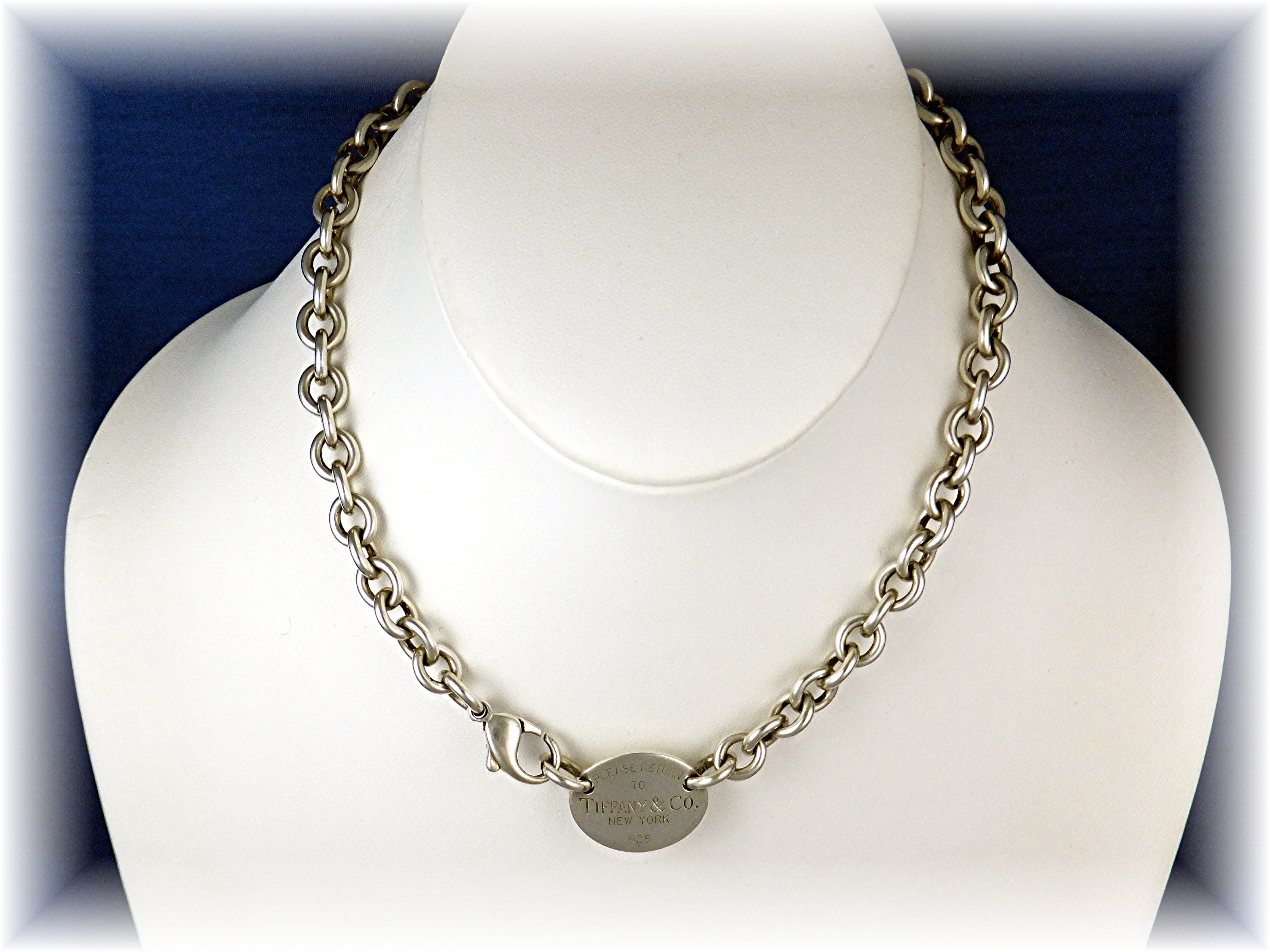 Necklace Tiffany Sterling Silver Chain Lobster Clasp