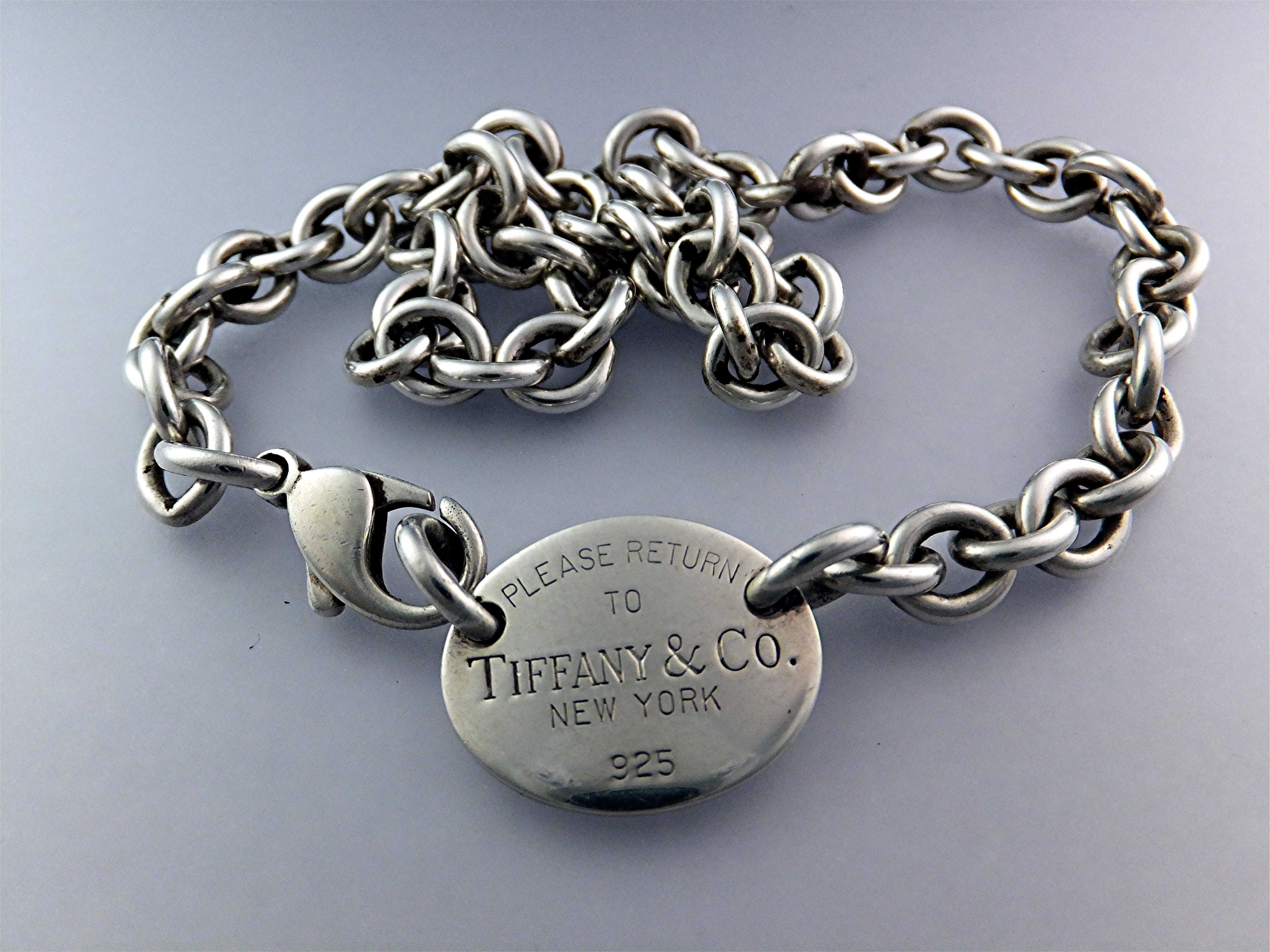 Necklace Tiffany Sterling Silver Chain Lobster Clasp
